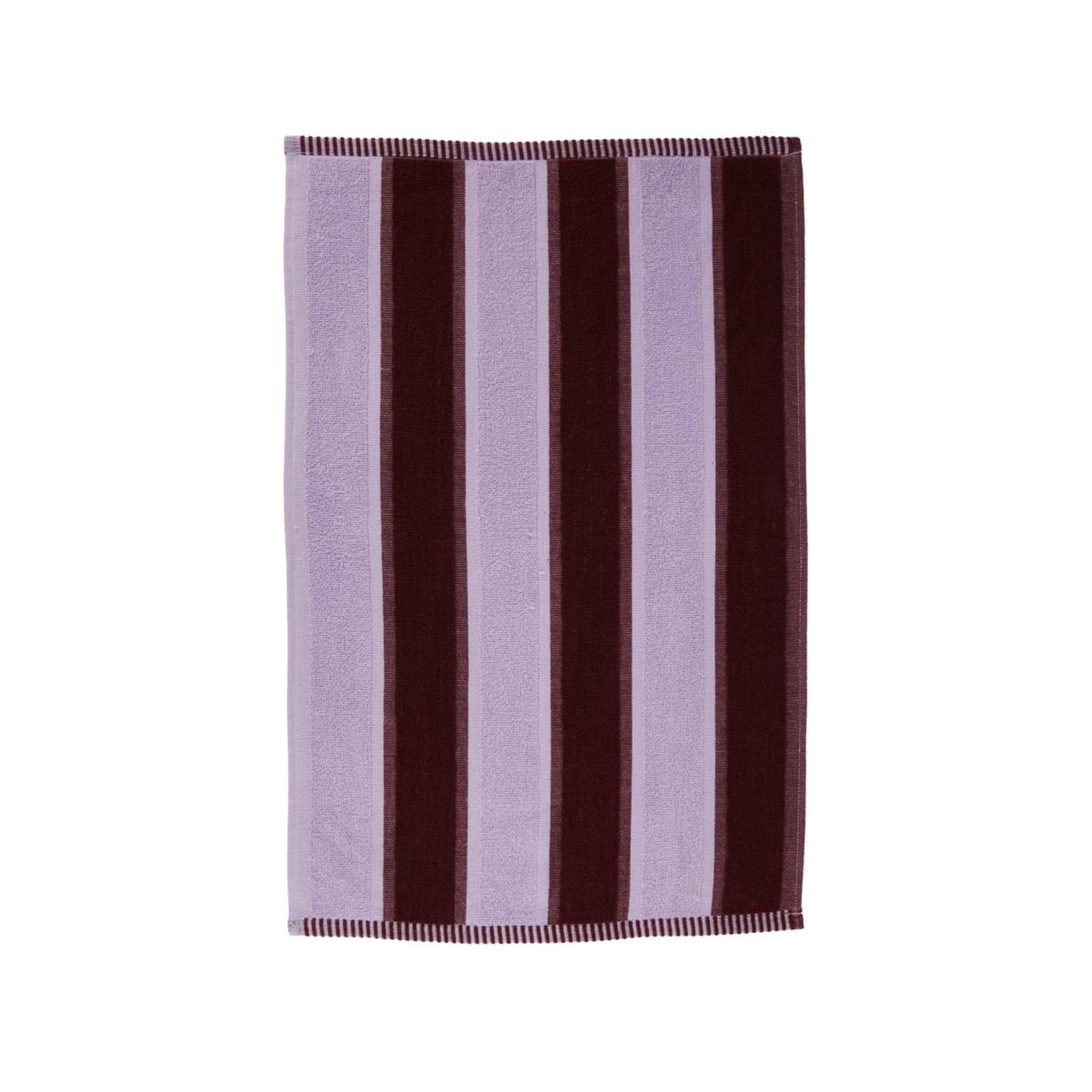 3 4 Pack Lilac Stripe Terry Tea Towels, 3 of 7