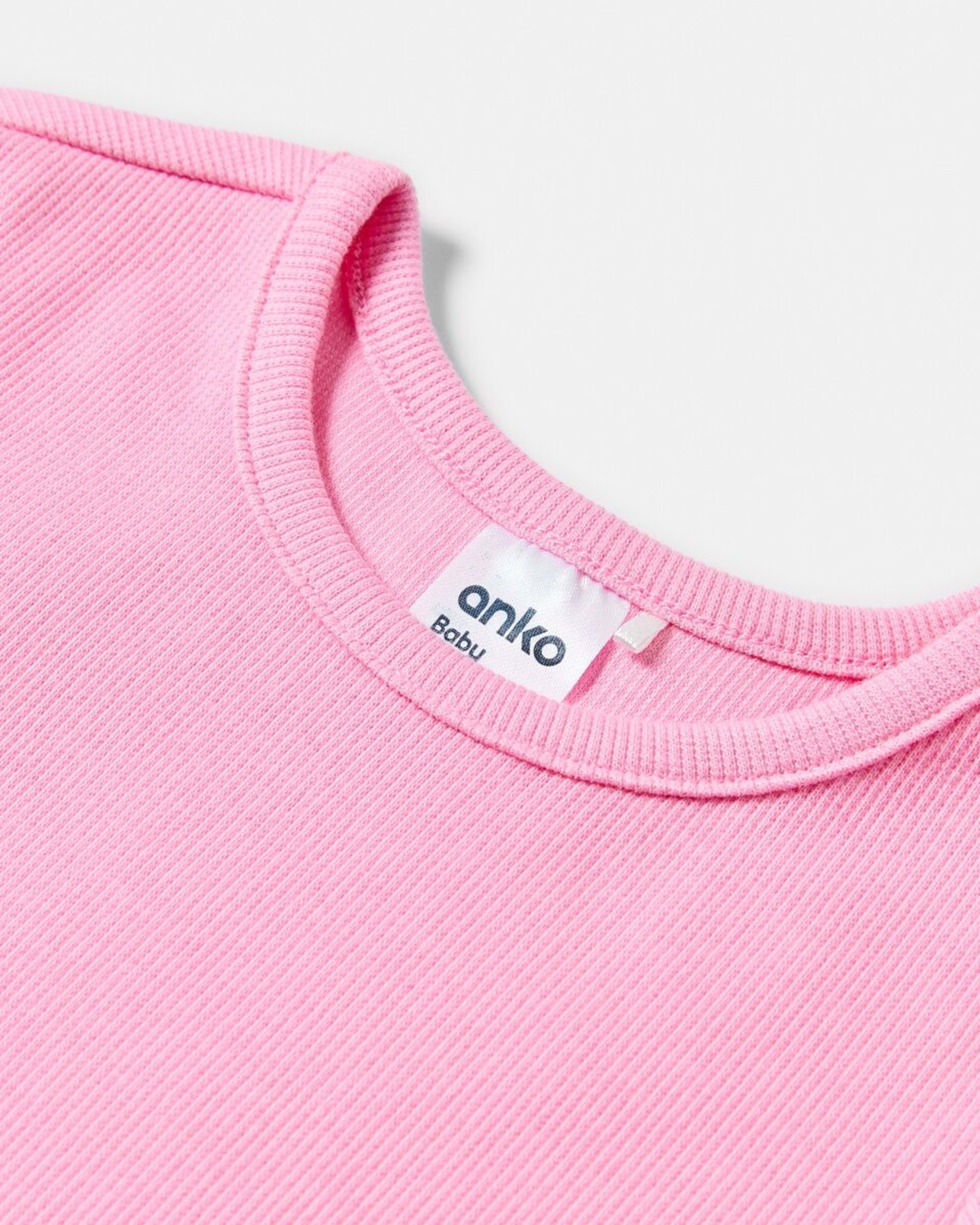 7 3 Pack Short Sleeve Ribbed T-shirt PINK DAISIES, 7 of 8