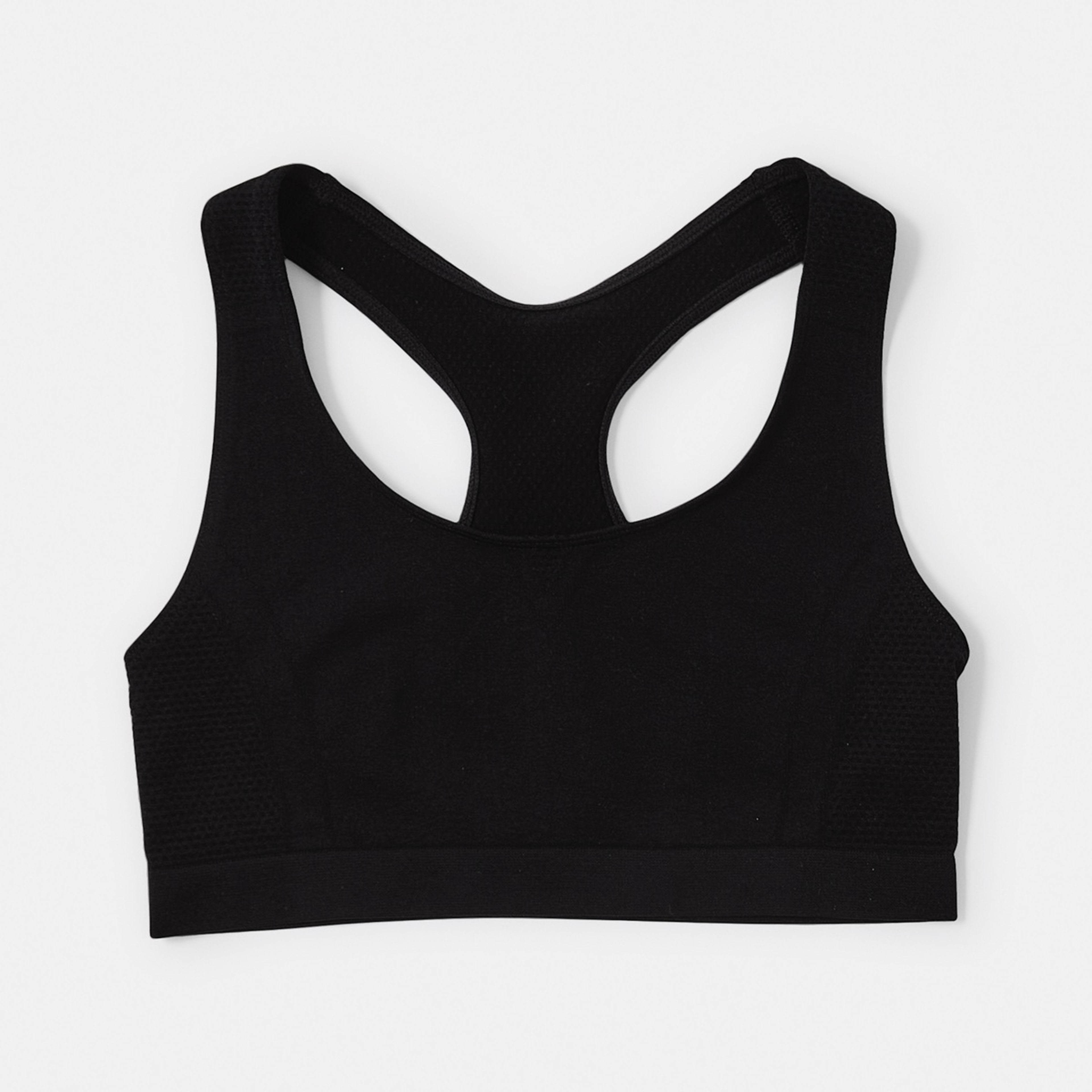 3 2 Pack Seam Free Crop Tops Black And White, 3 of 4