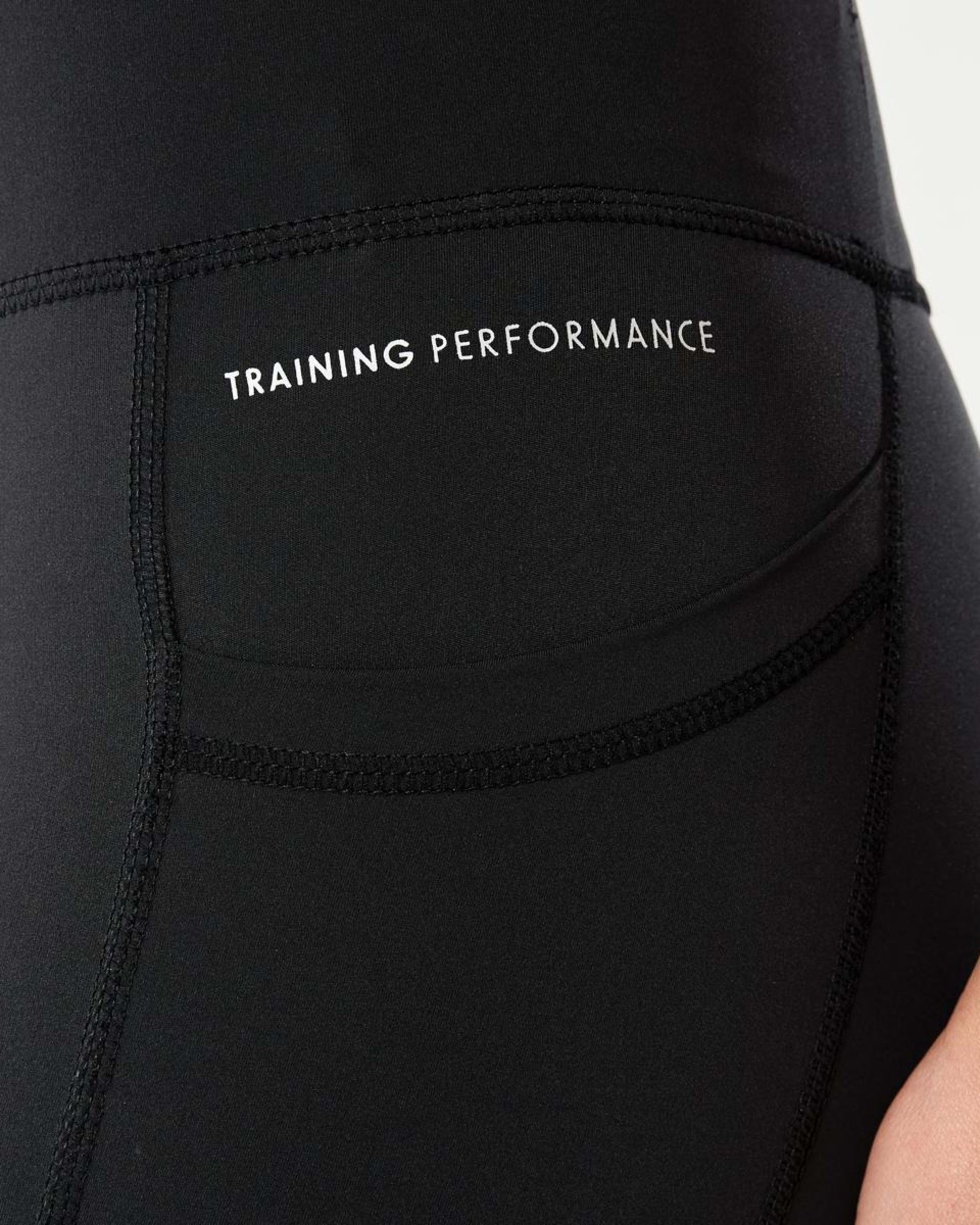 6 Active Womens Full Length Training Leggings BLACK, 6 of 6