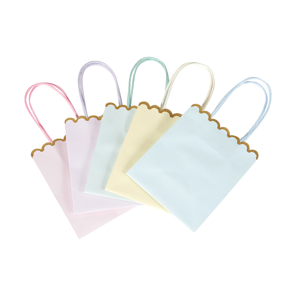5 Pack Scalloped Edge Loot Bags Kmart
