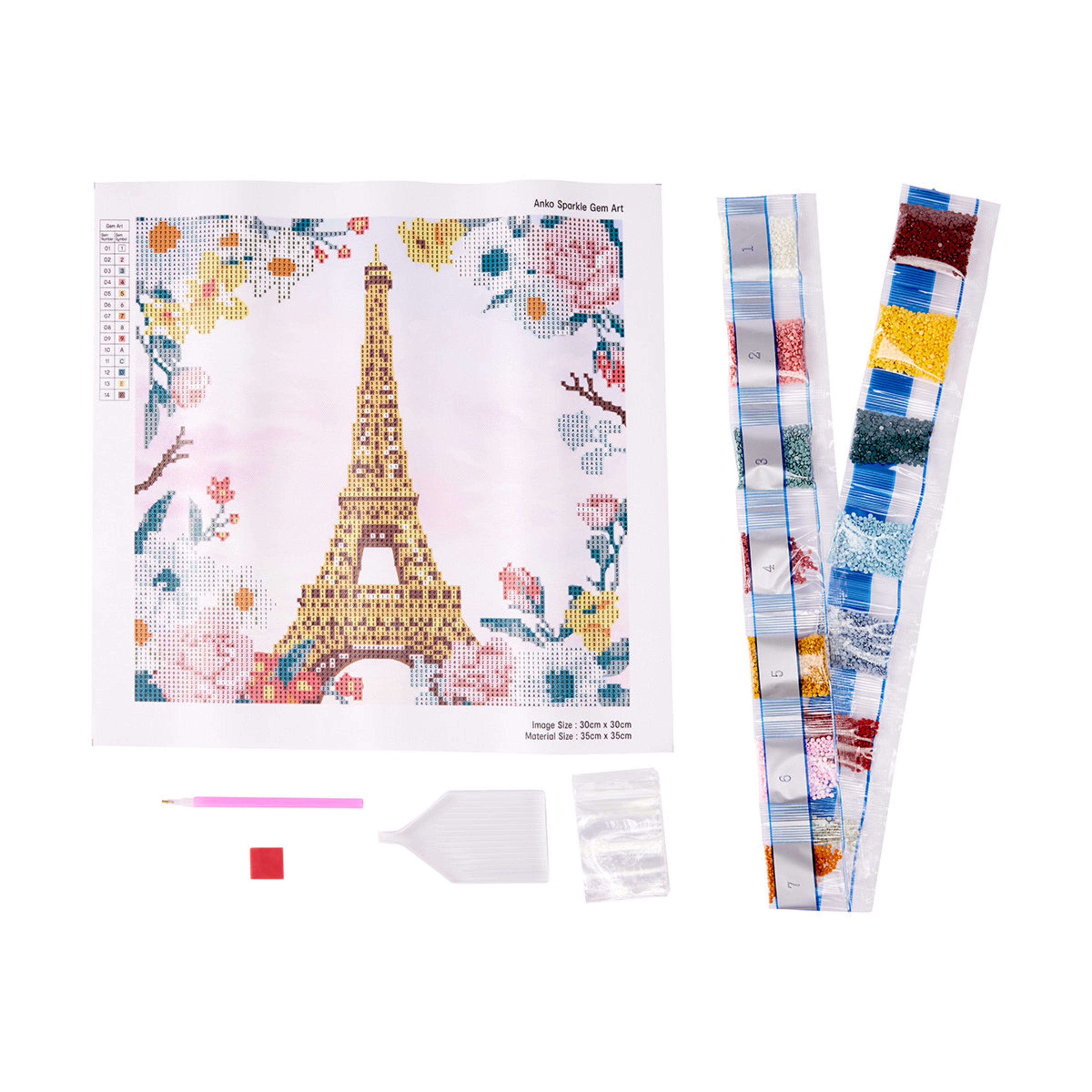 Sparkle Gem Art Paris Kmart