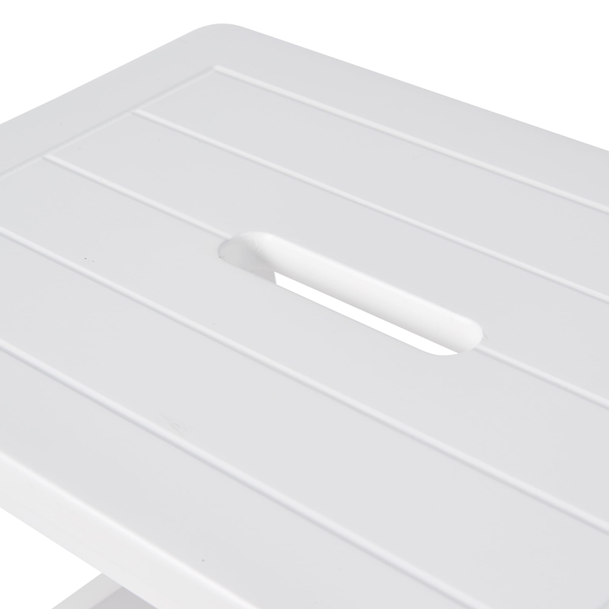 Panelled Step Stool - White - Kmart