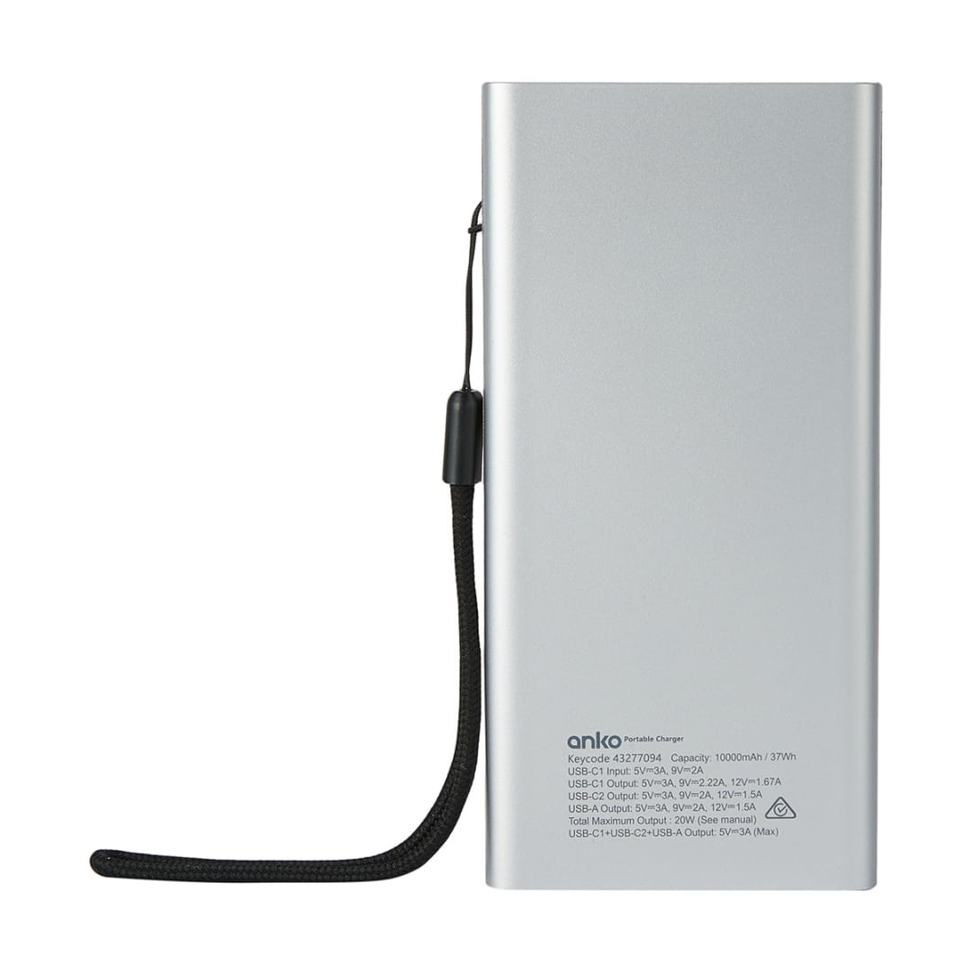 Portable Charger 10000mAh USBA and C 20W Kmart