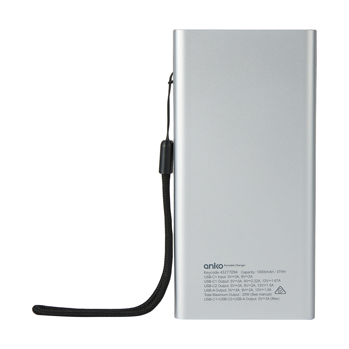 Portable Charger 10000mAh USBA and C 20W Kmart