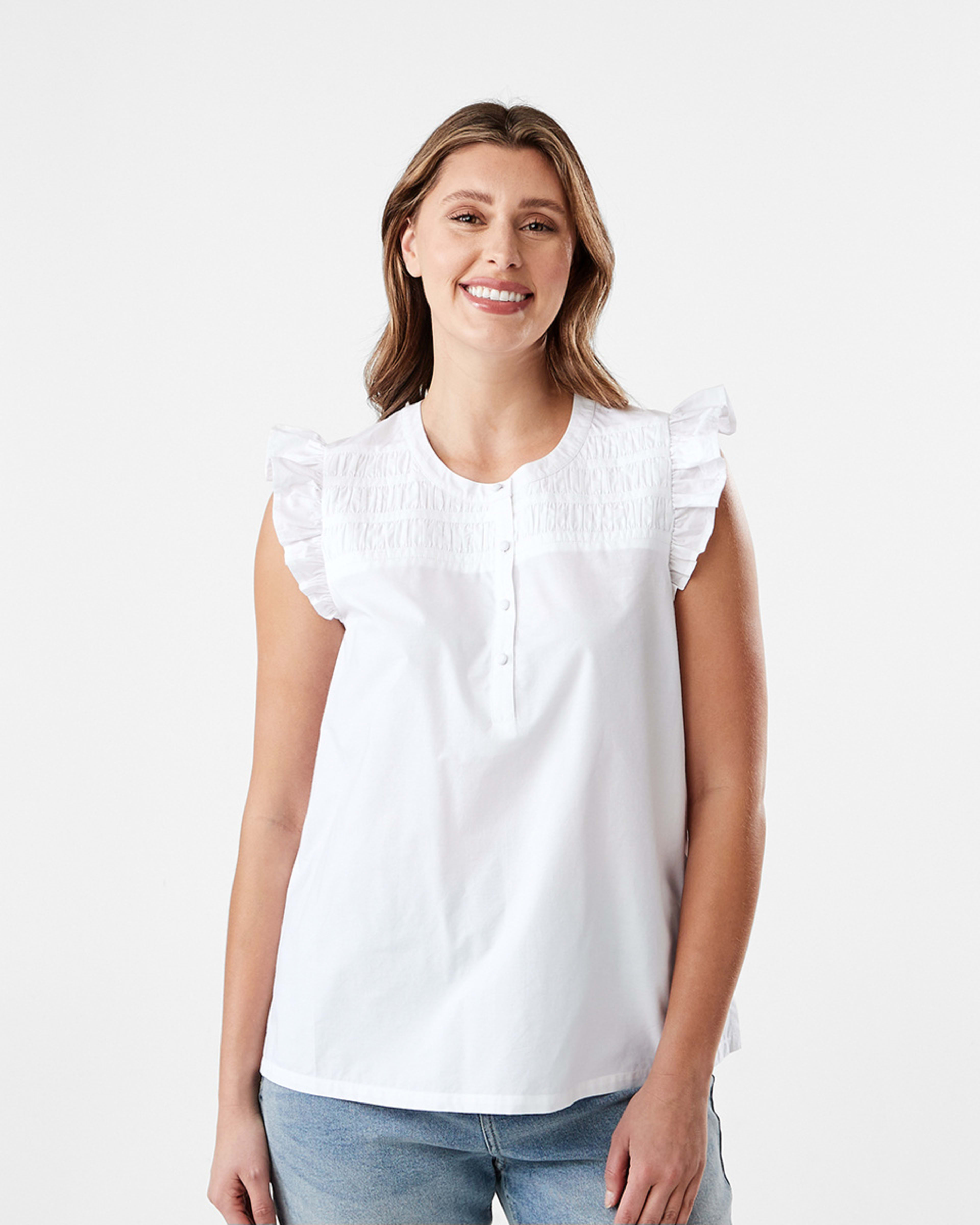 Sleeveless Frill Top Kmart
