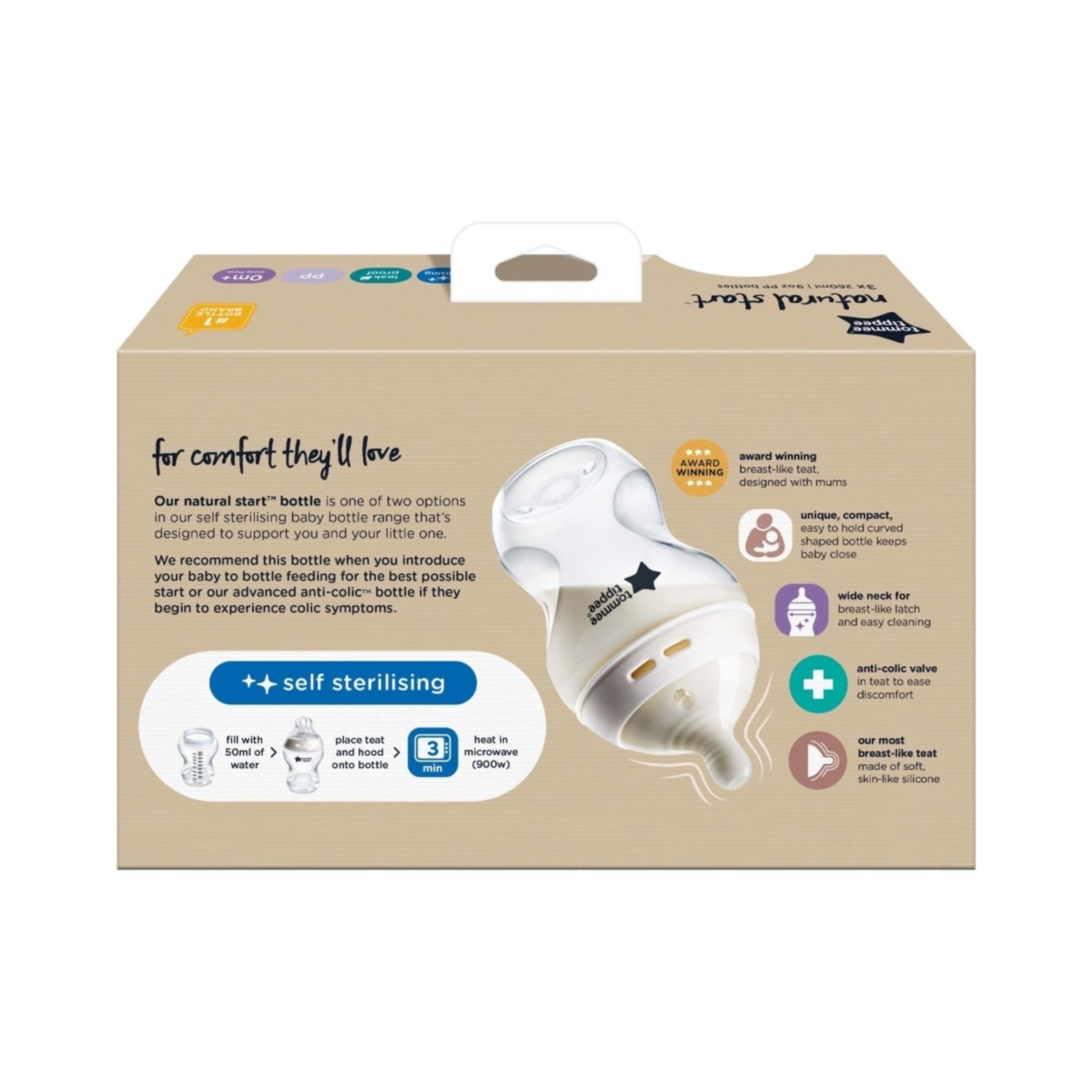8 3 Pack Tommee Tippee Natural Start Decorated Baby Bottles, 8 of 8