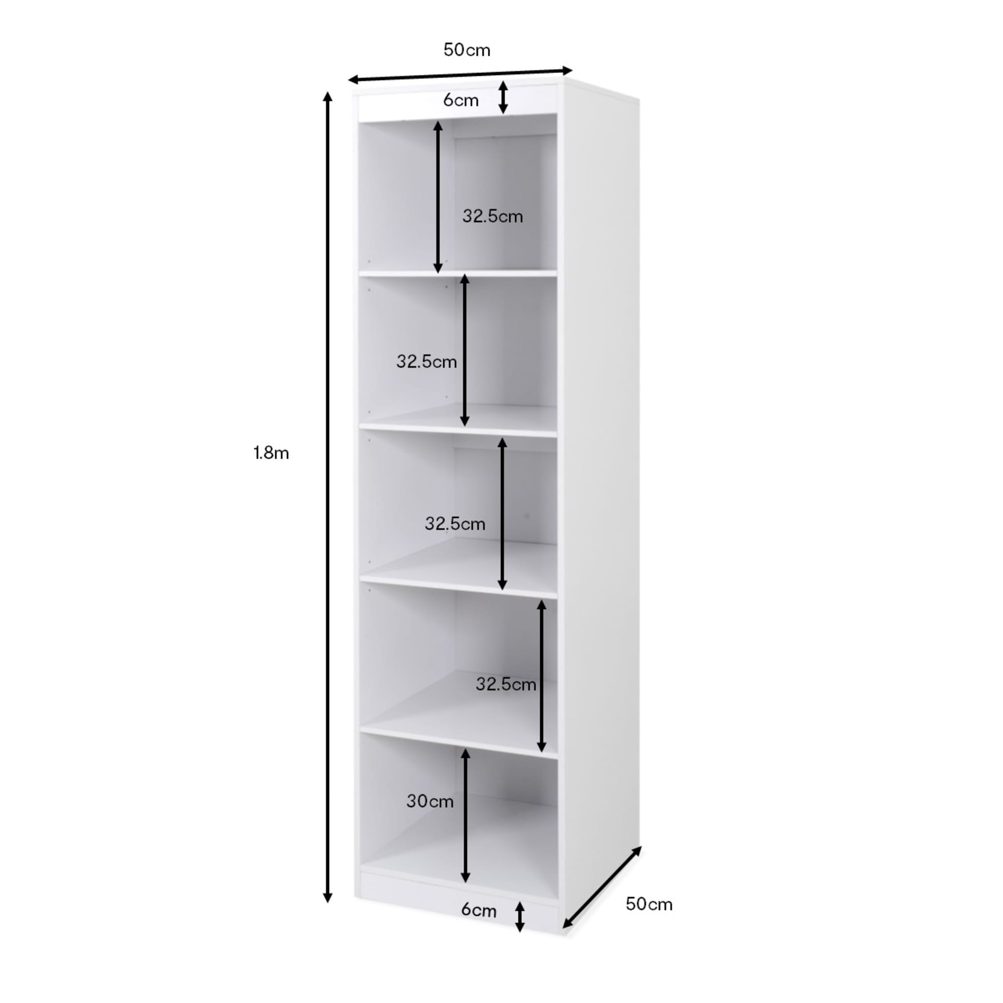 Owen Wardrobe 5 Tier Adjustable Shelves Kmart