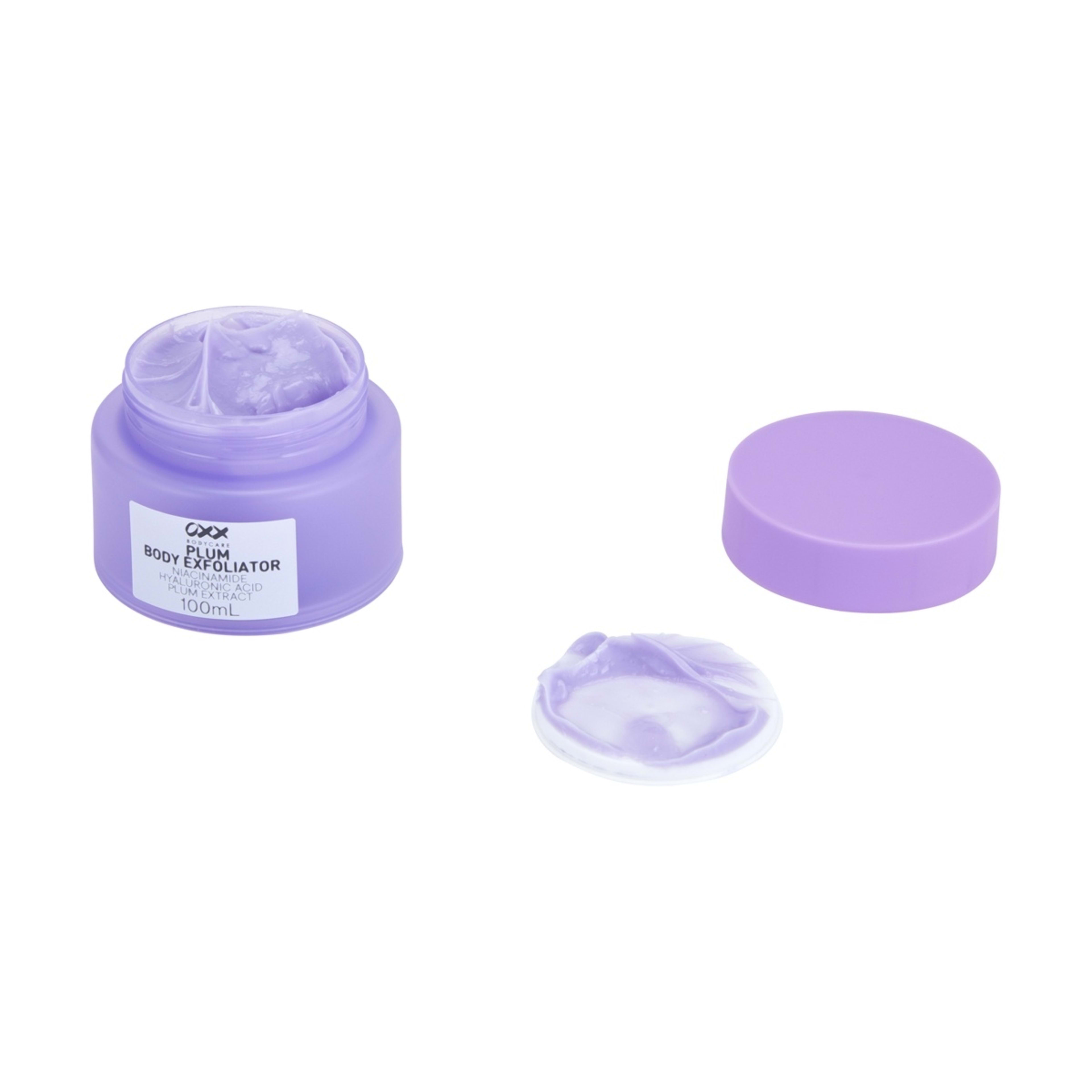 4 OXX Bodycare Plum Body Exfoliator 100ml - Niacinamide, Hyaluronic Acid and Plum Extract, 4 of 5
