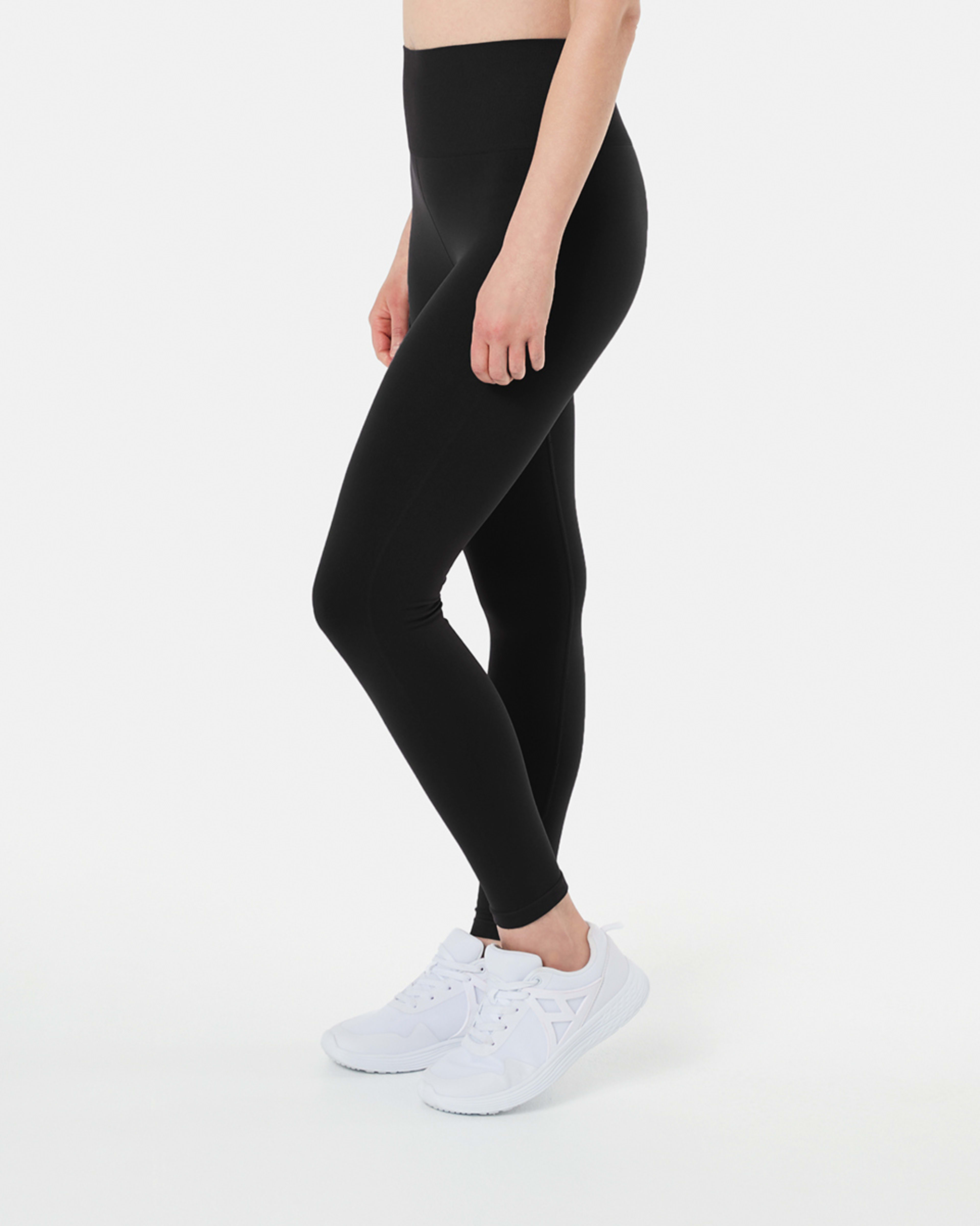 2 Active Womens Full Length Seamfree Table Studio Leggings Black, 2 of 5