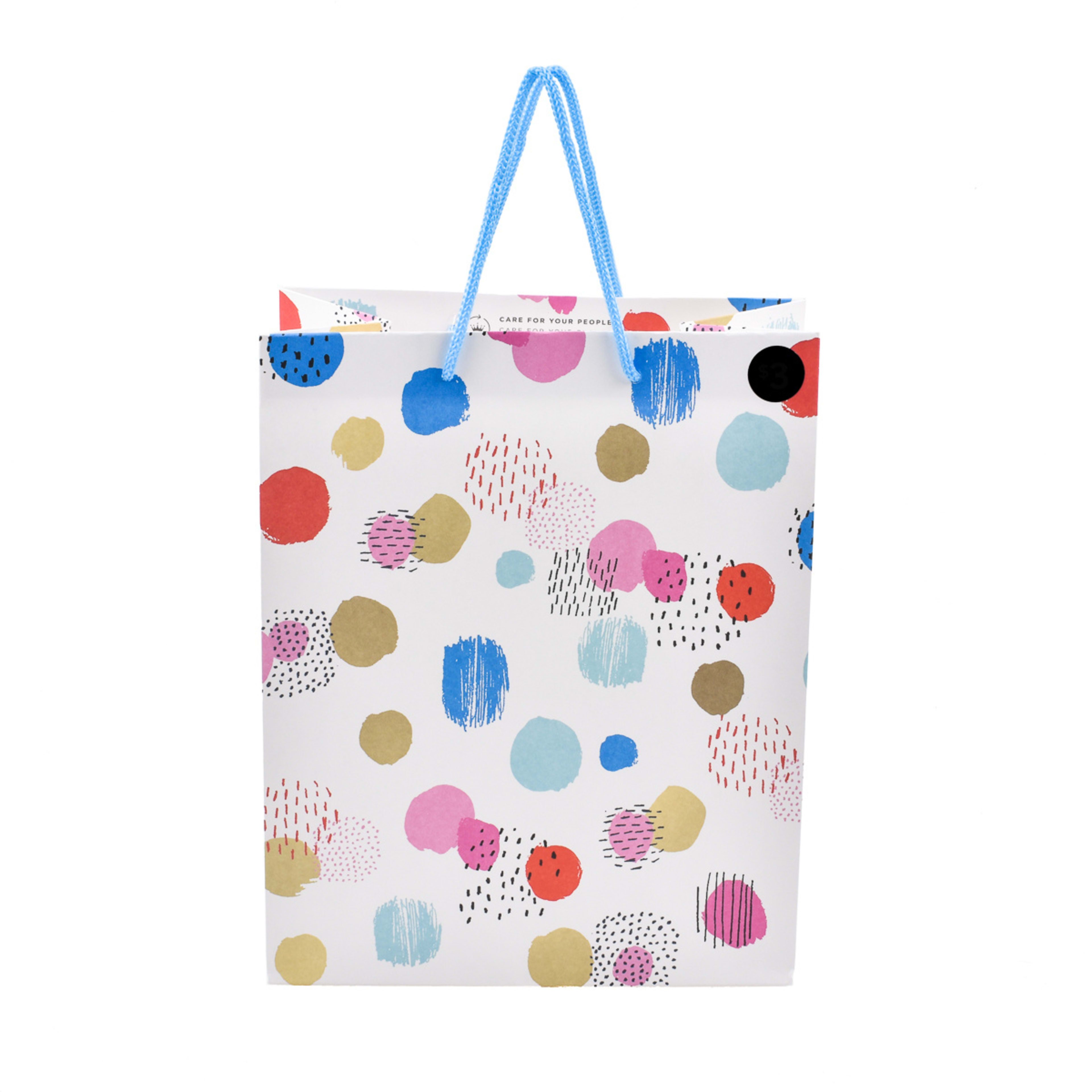 Hallmark Medium Gift Bag Bright Dots Kmart