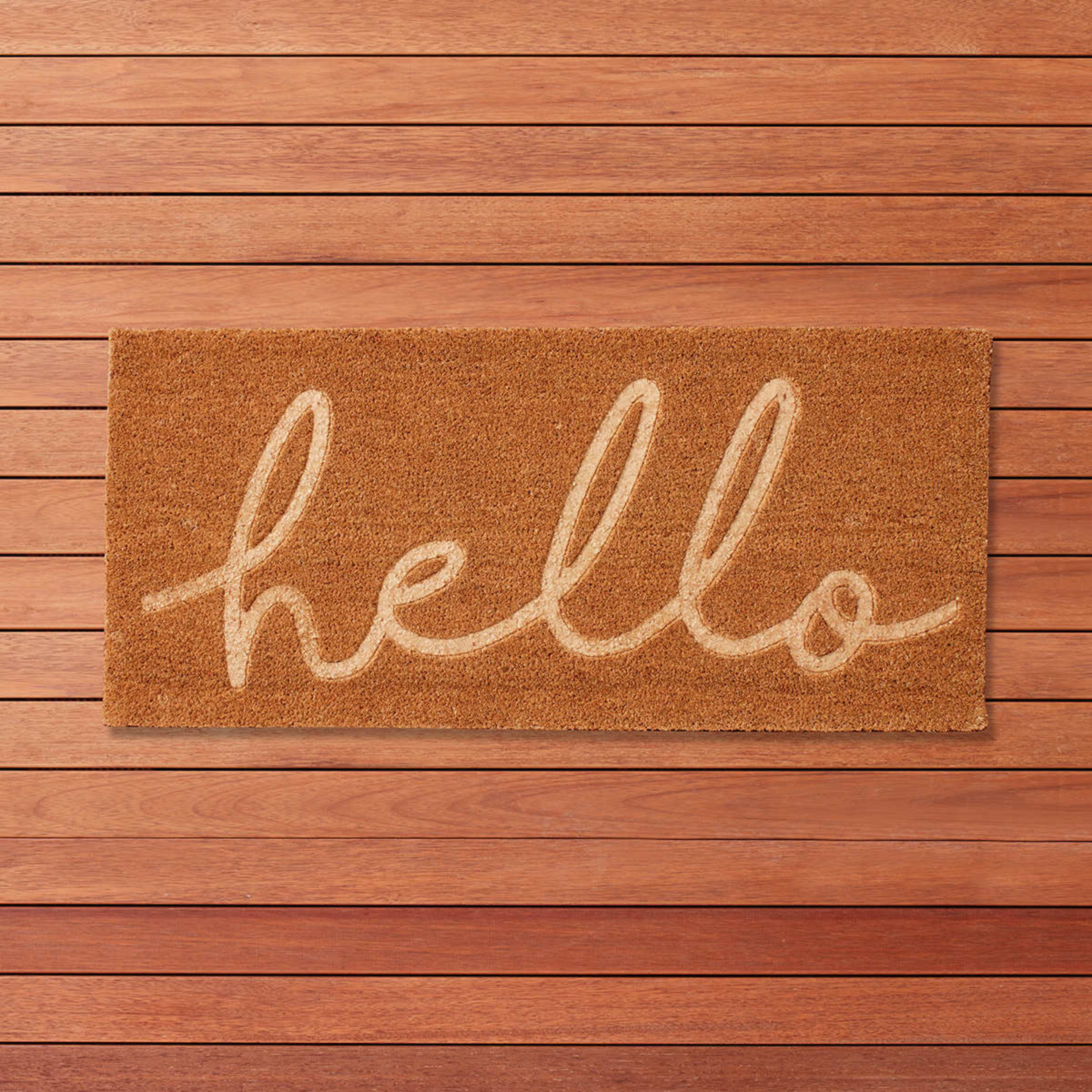 3 Hello Debossed Doormat, 3 of 5