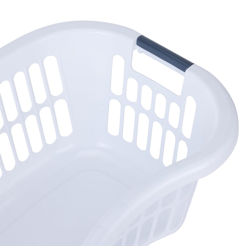 Hip Hugger Laundry Basket White Kmart
