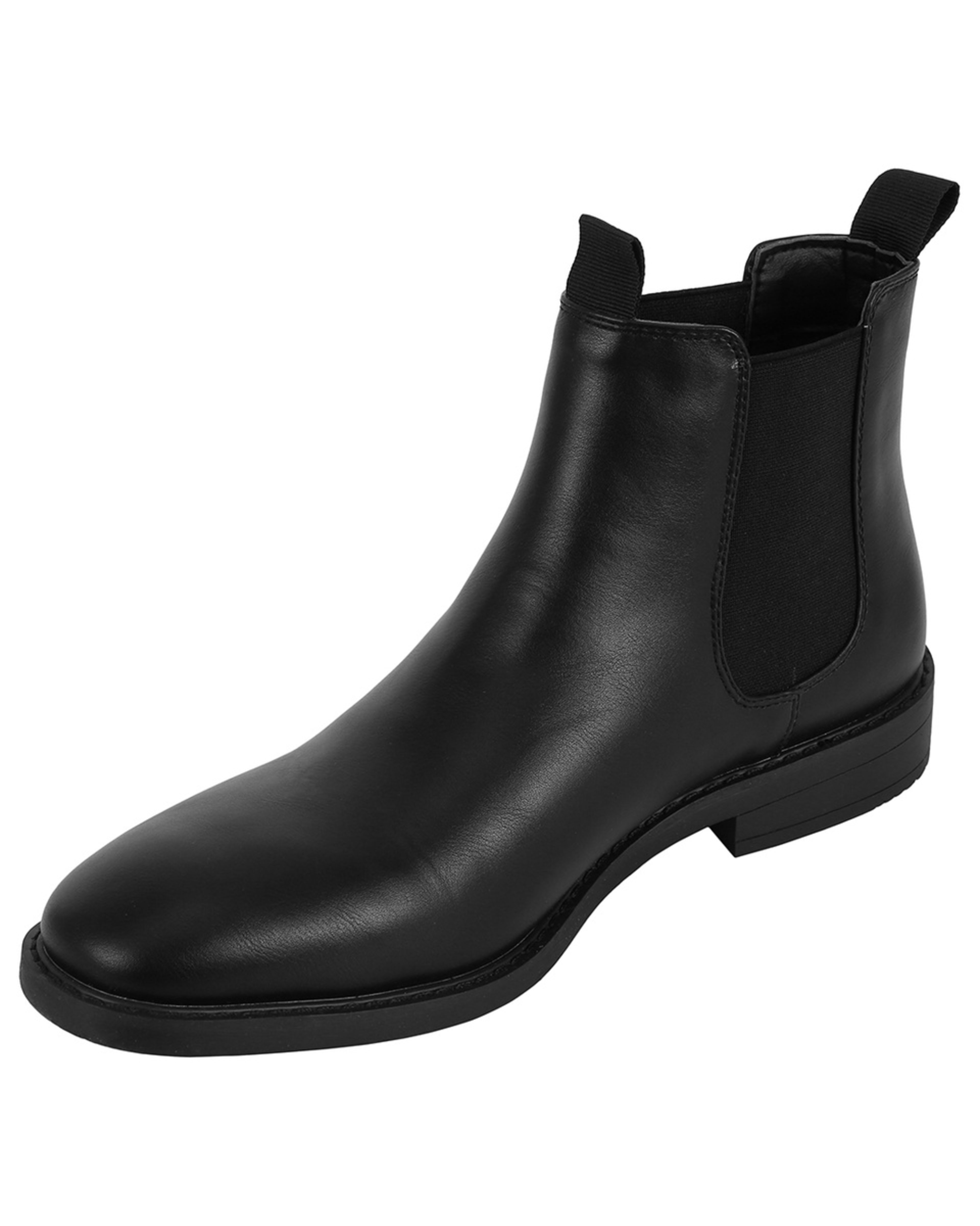 3 Slip On Gusset Boots BLACK, 3 of 5