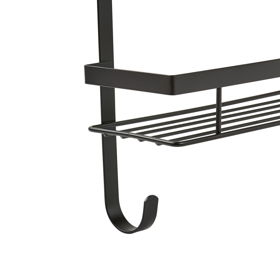 2 Tier Over Door Shower Caddy - Black - Kmart