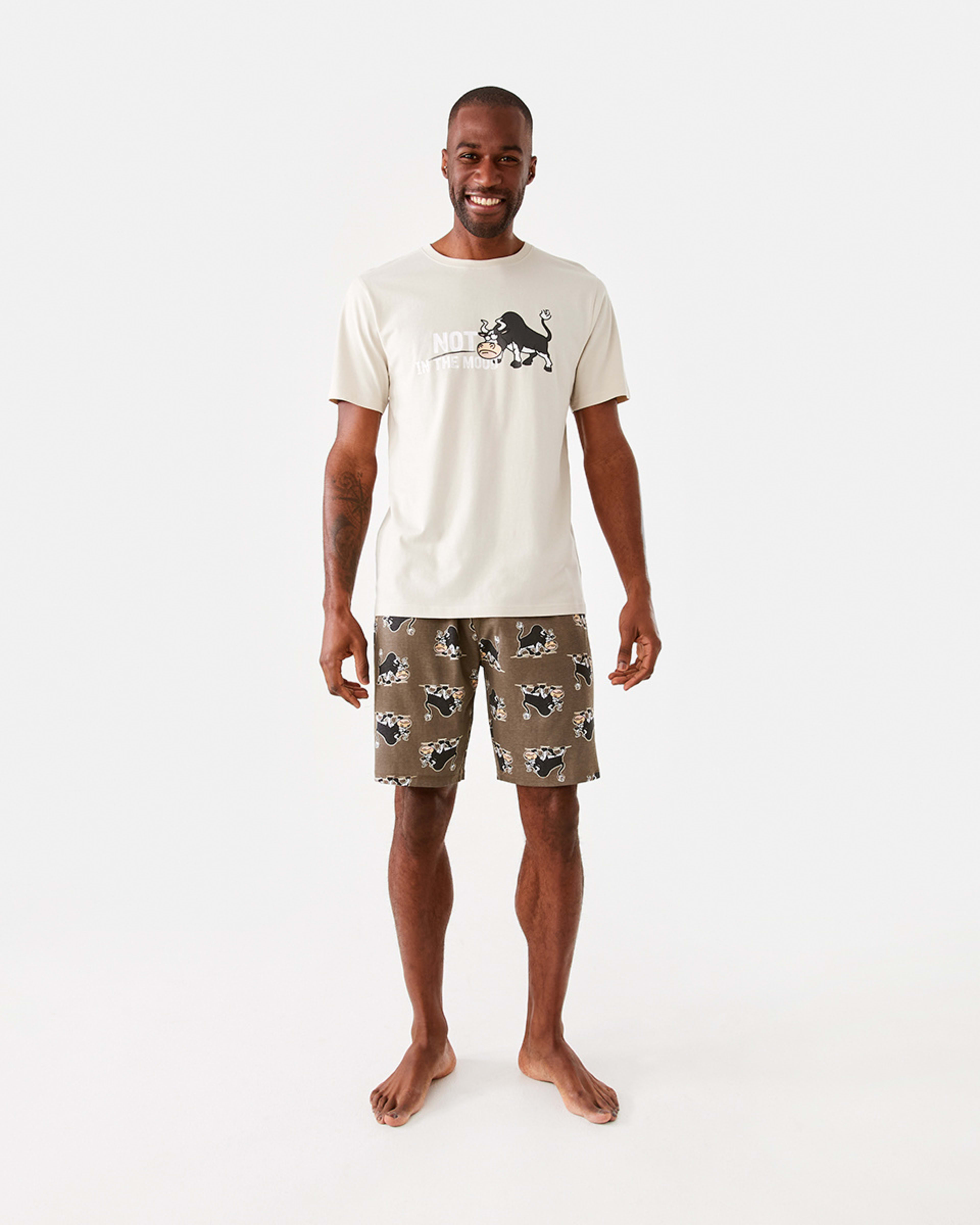 8 Short Sleeve Knit Short Pyjama Set In Themood, 8 of 8