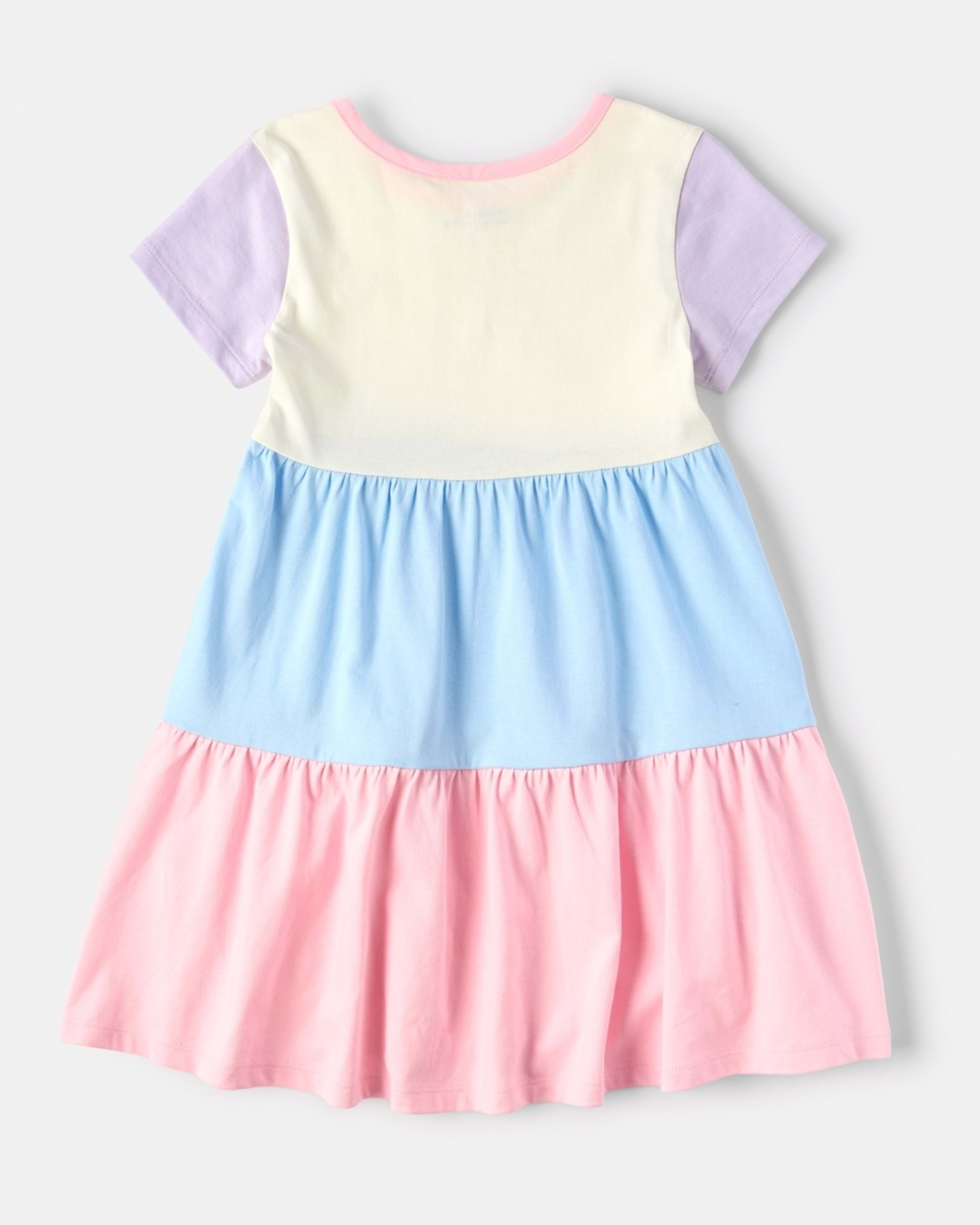 10 Short Sleeve Colour Block Jersey Dress Col Block, 10 of 10