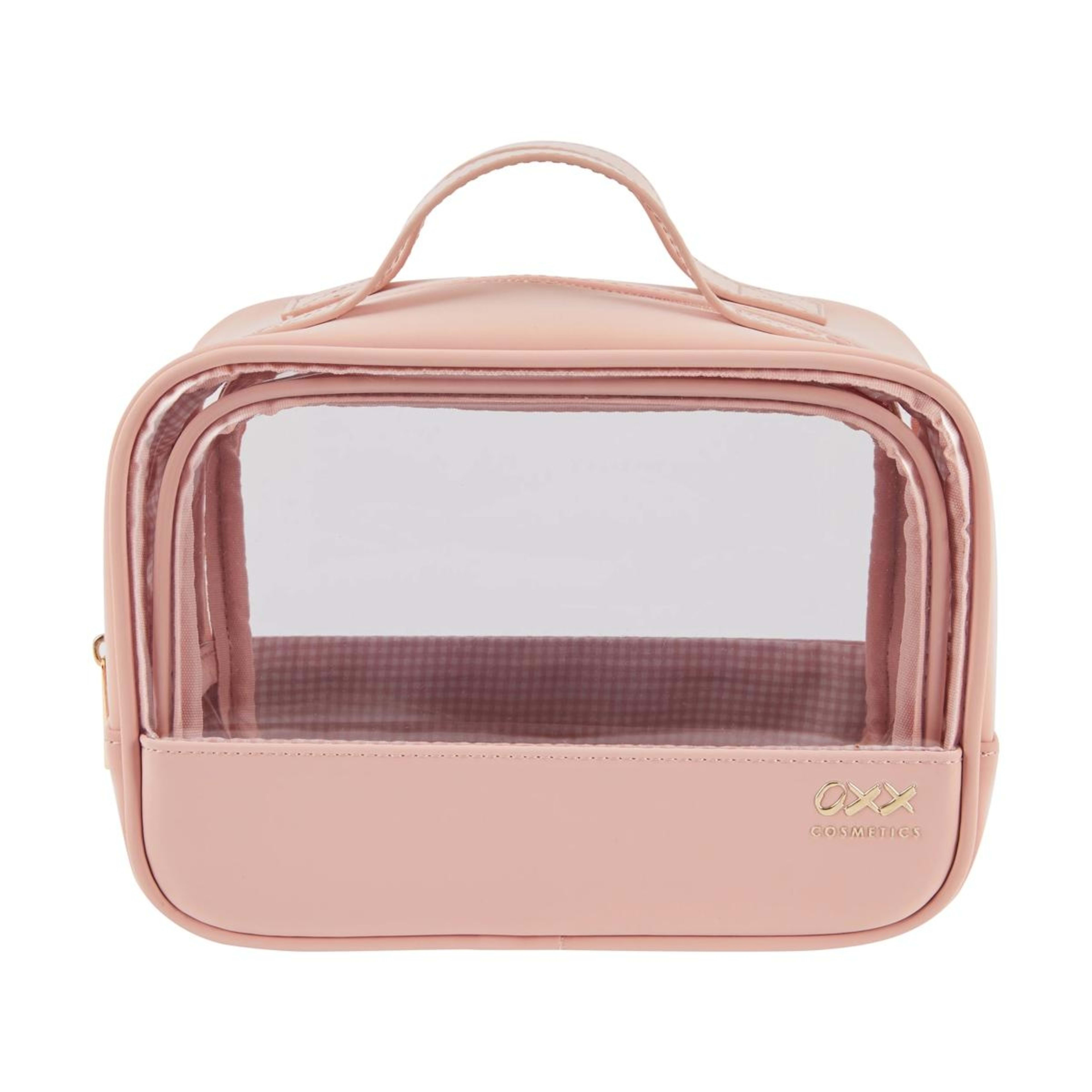 1 OXX Cosmetics 2-Piece Makeup Bag Set - Pink