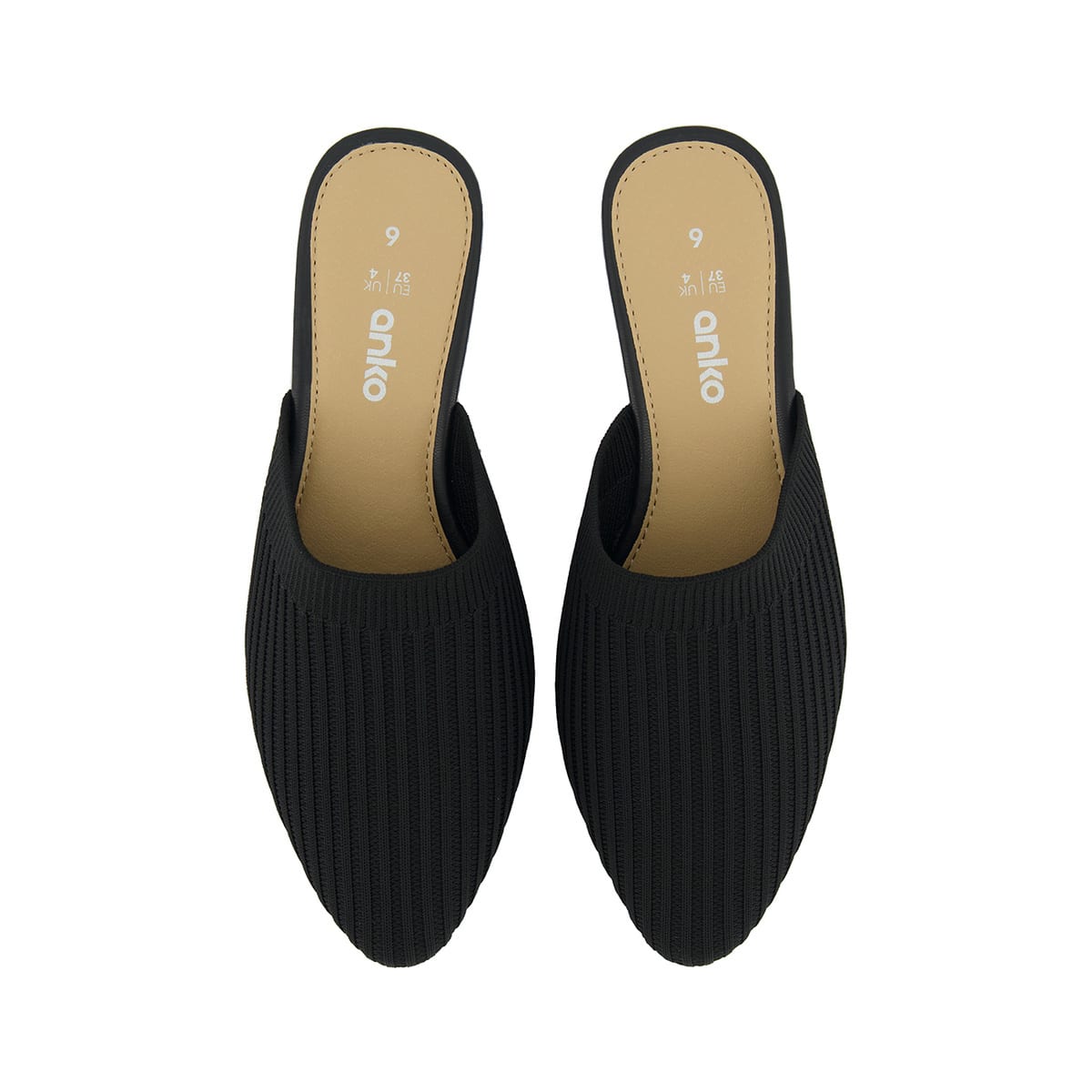 Almond Toe Knit Mules Kmart