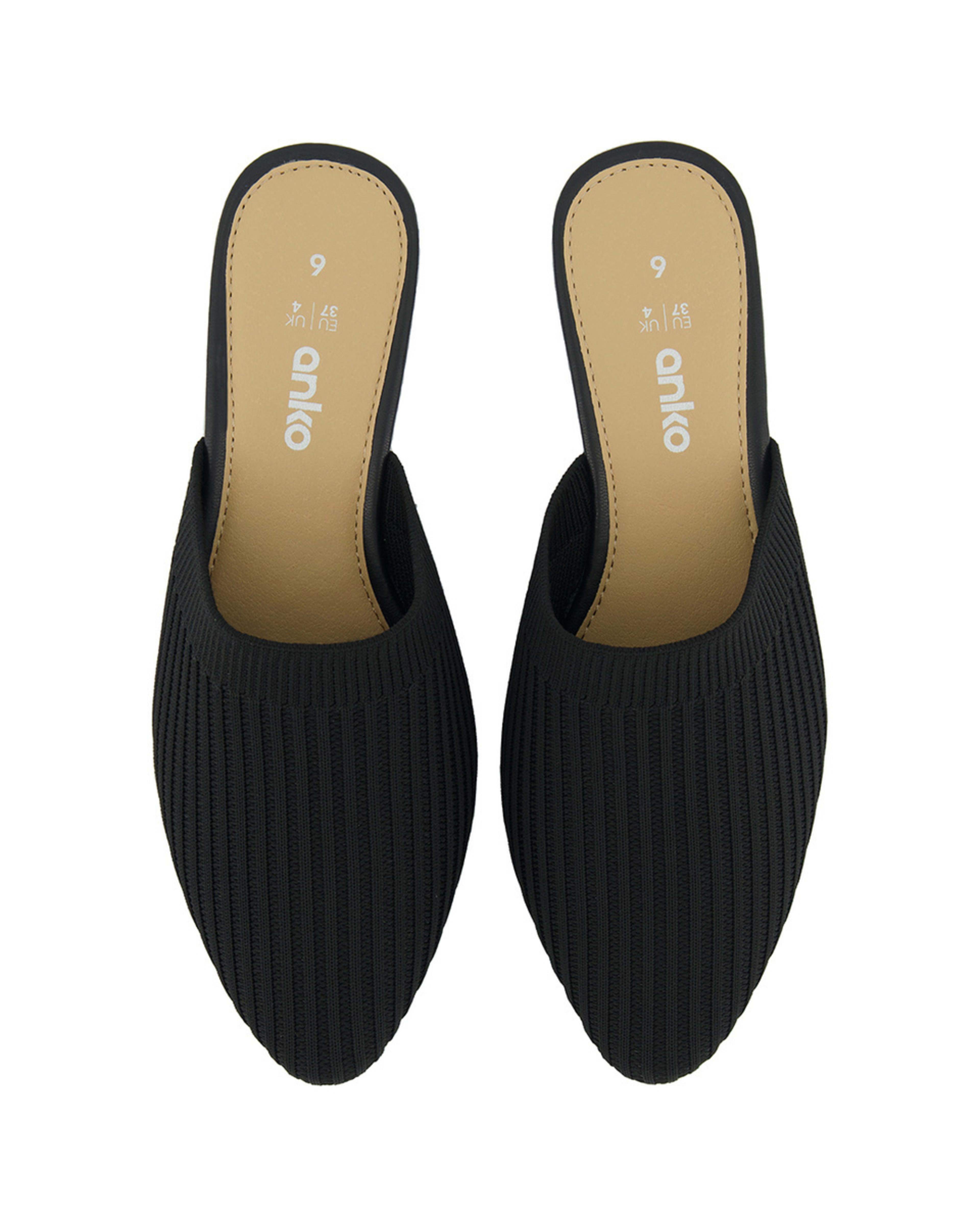 Almond Toe Knit Mules Kmart