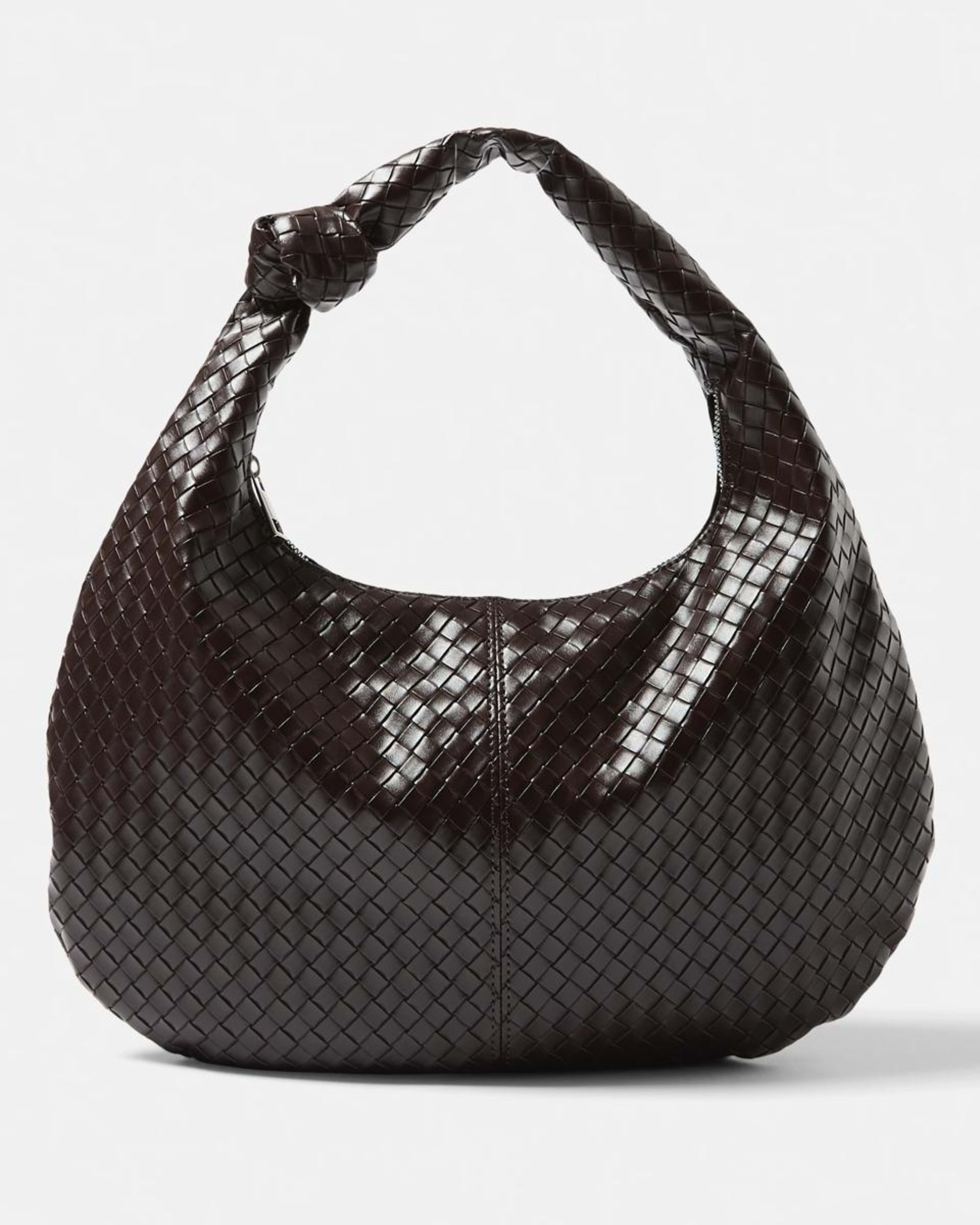 1 Weave Shoulder Bag CHOCOLATE PLUM