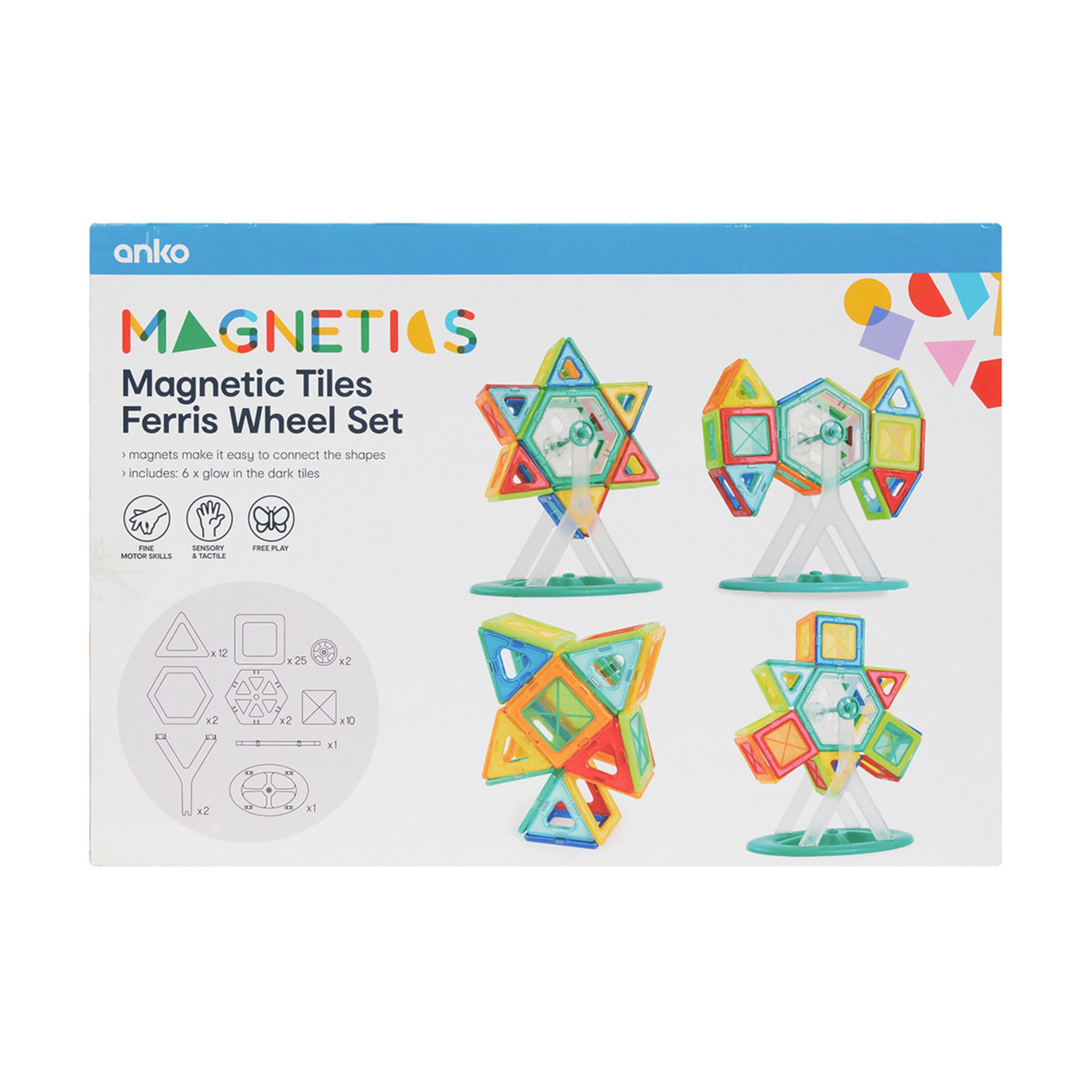 57 Piece Tiles Ferris Wheel Set Kmart