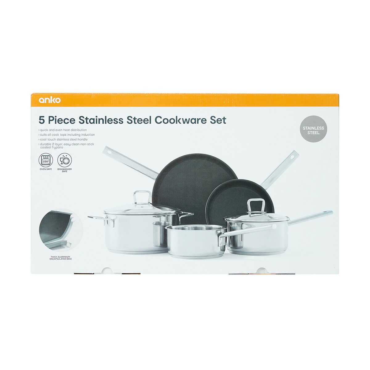 5 Piece Stainless Steel Cookware Set Kmart NZ   E8fffab1 3df7 483f 9359 Da34def8582d 