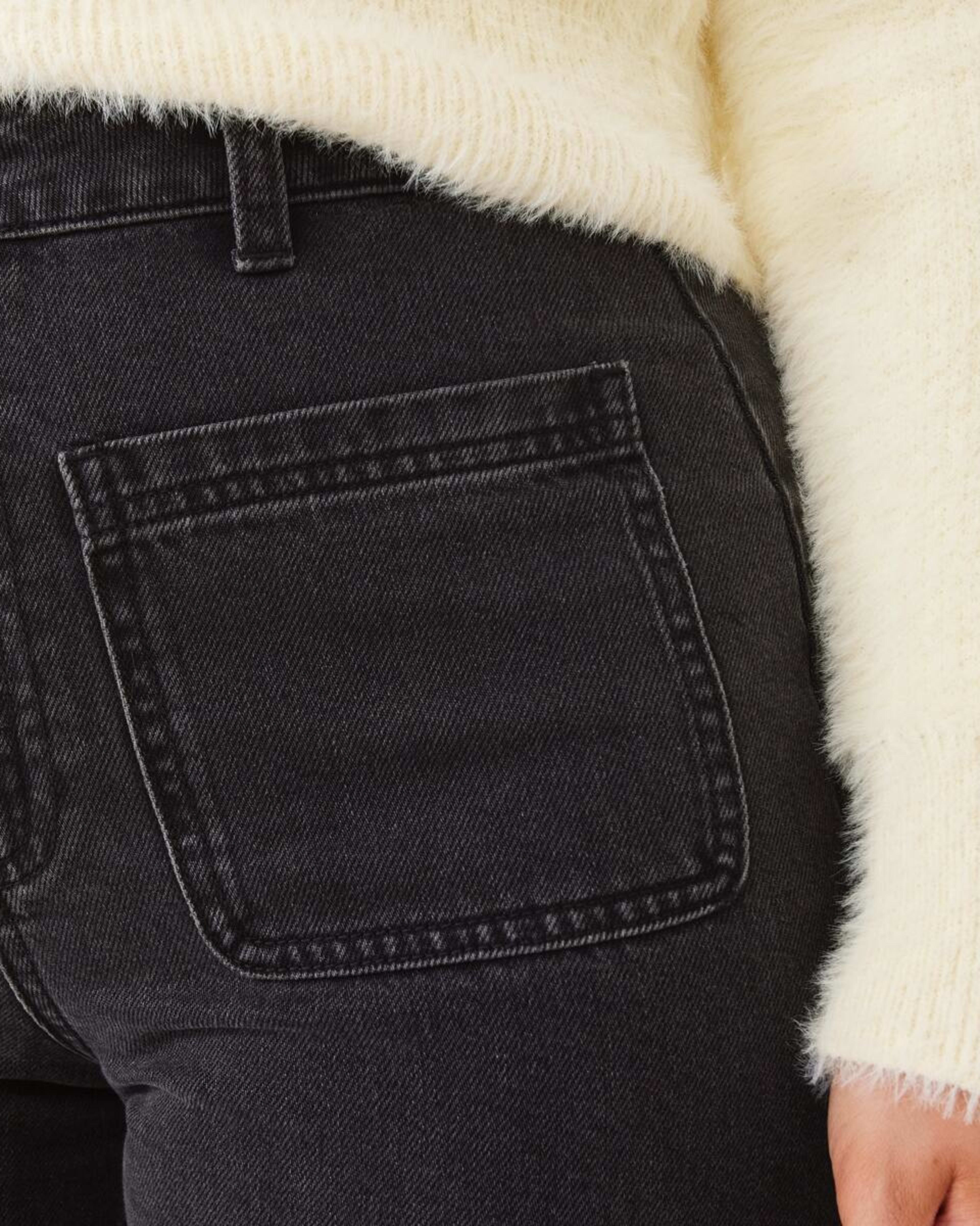 6 Wide Leg Pocket Jeans BLACK WASH, 6 of 6