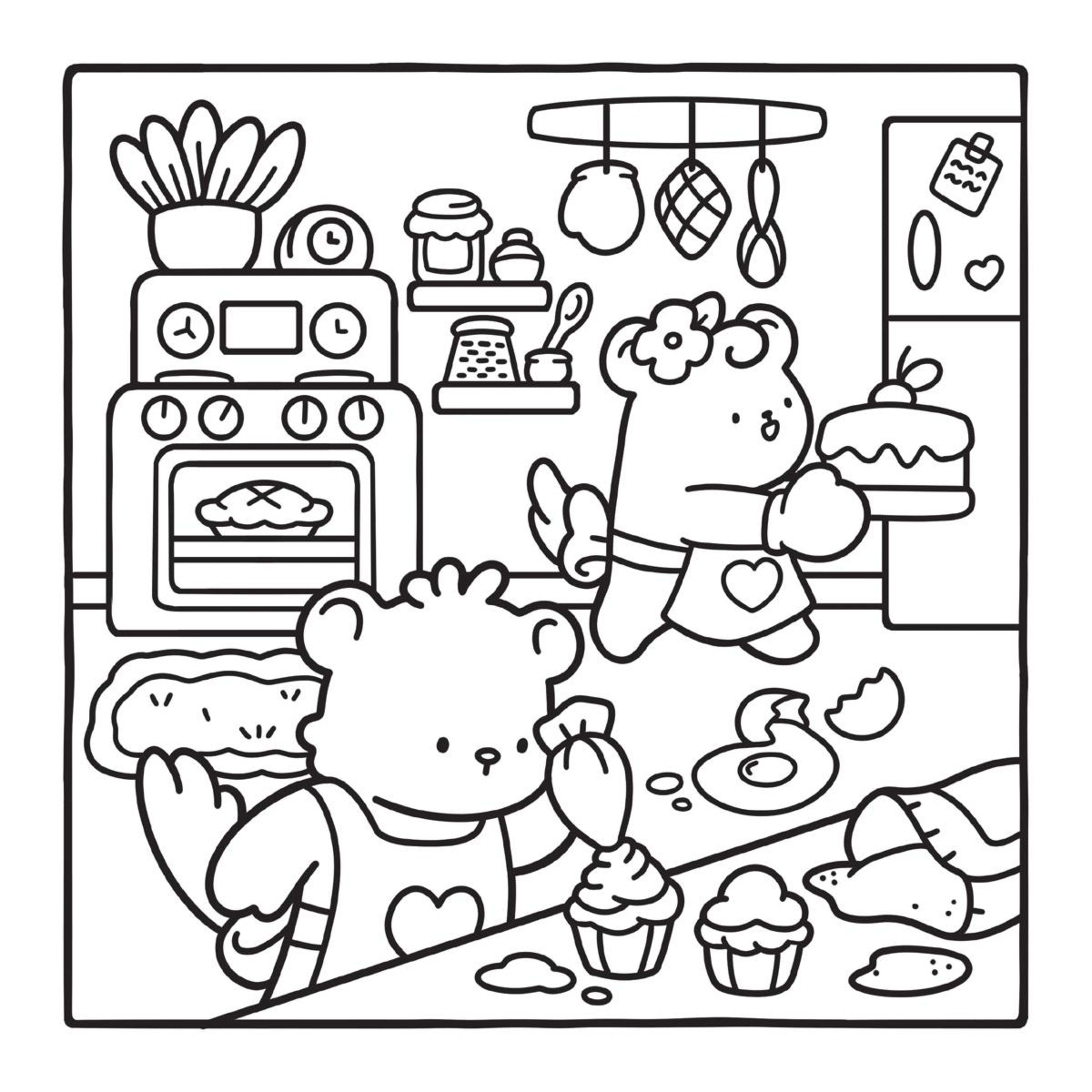 4 Comfy & Cozy Cute Colouring Book by Jade Summer - Book, 4 of 5