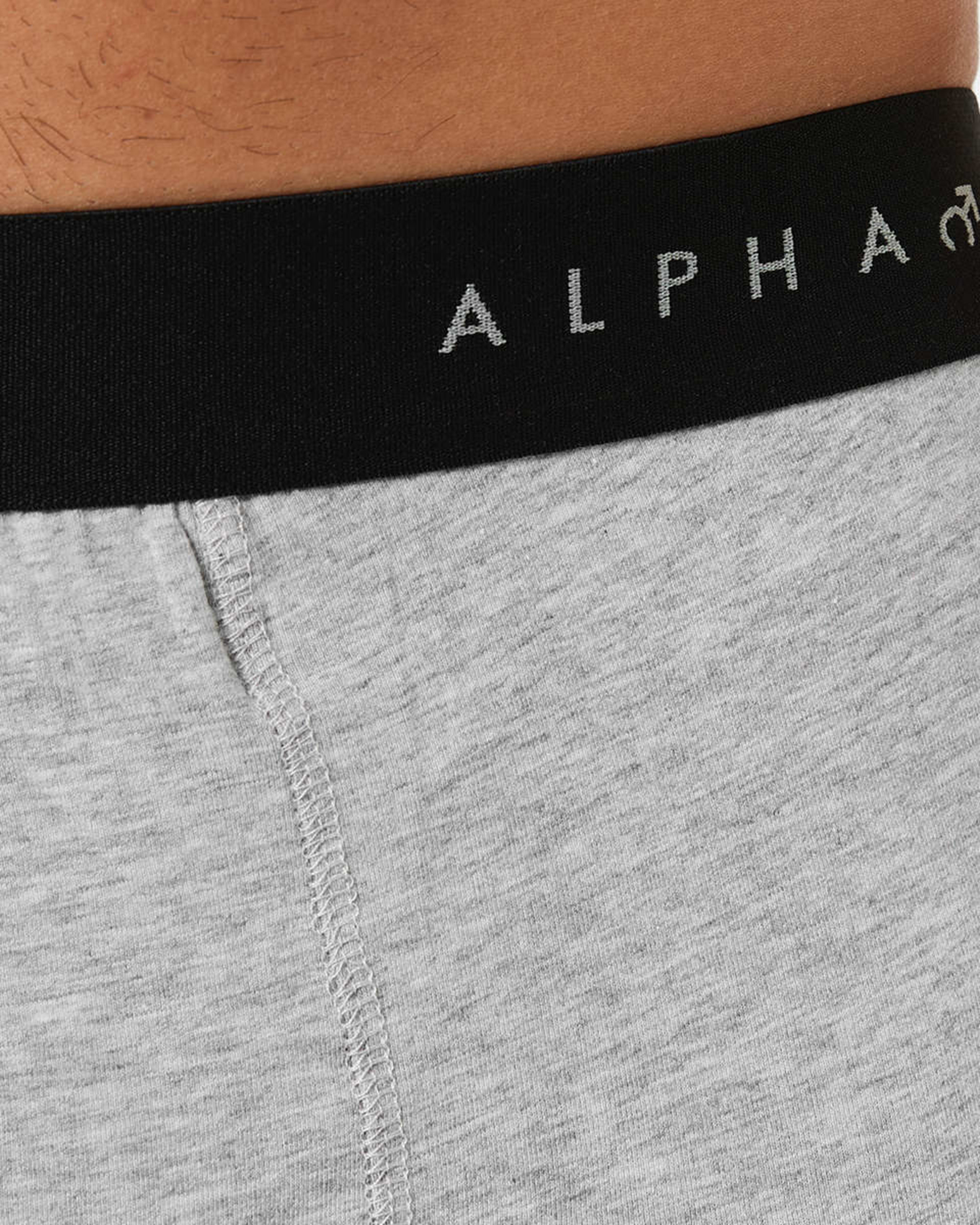 7 3 Pack Fly Front Plain Trunks GREY MARLE, 7 of 8