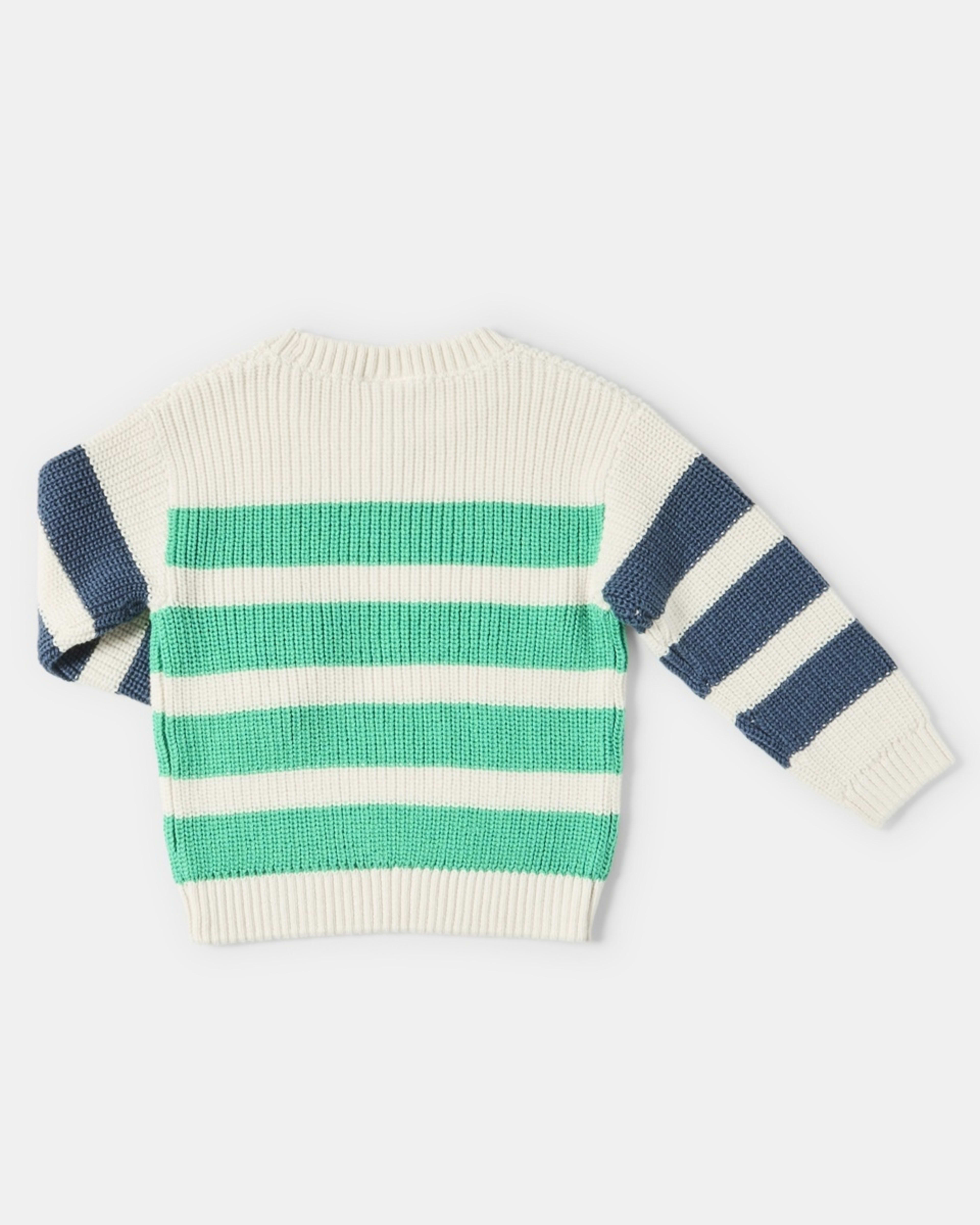 2 Stripe Rib Knit Top Knit Stripe Boys, 2 of 3