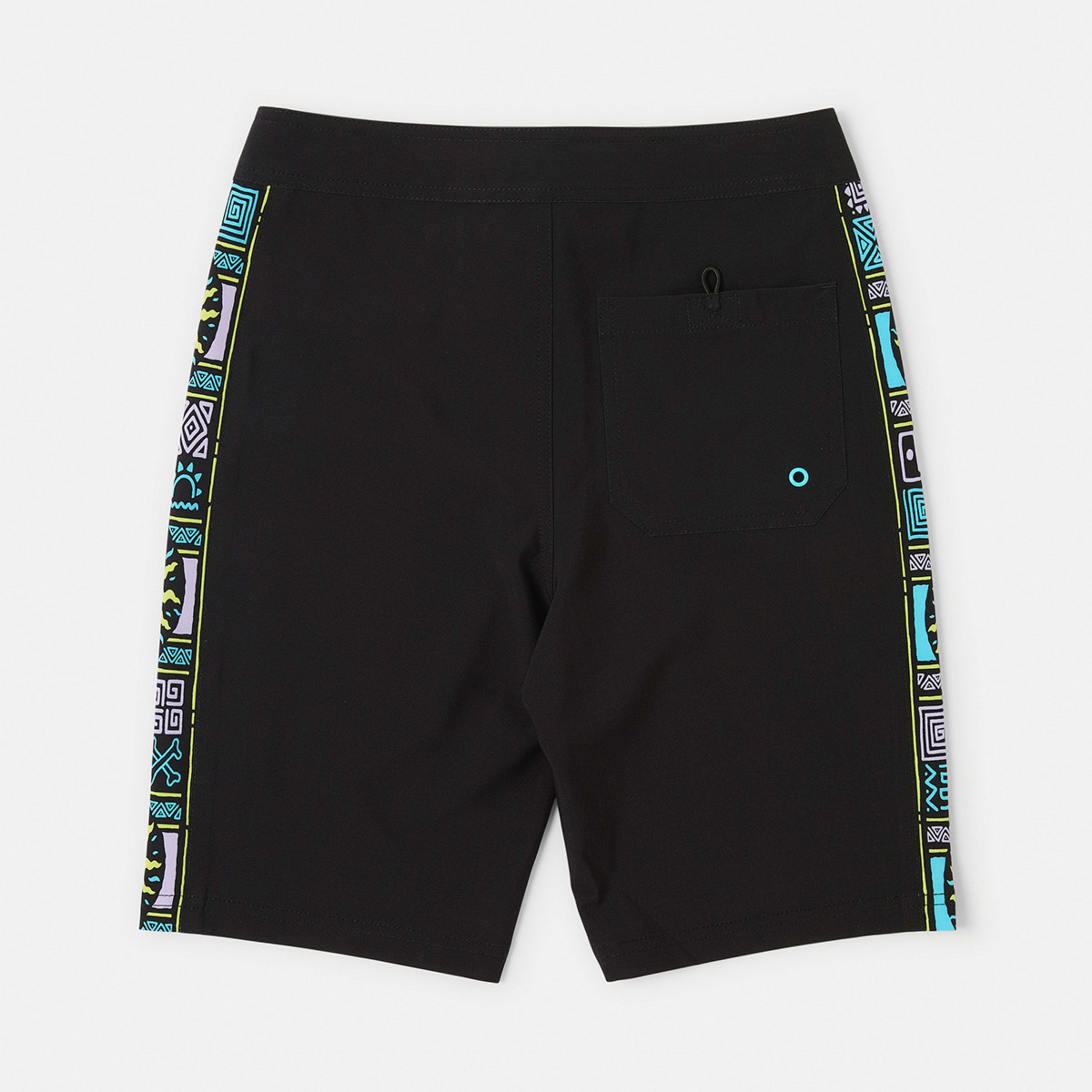 8 Panel Print Swim Shorts Black, 8 of 8