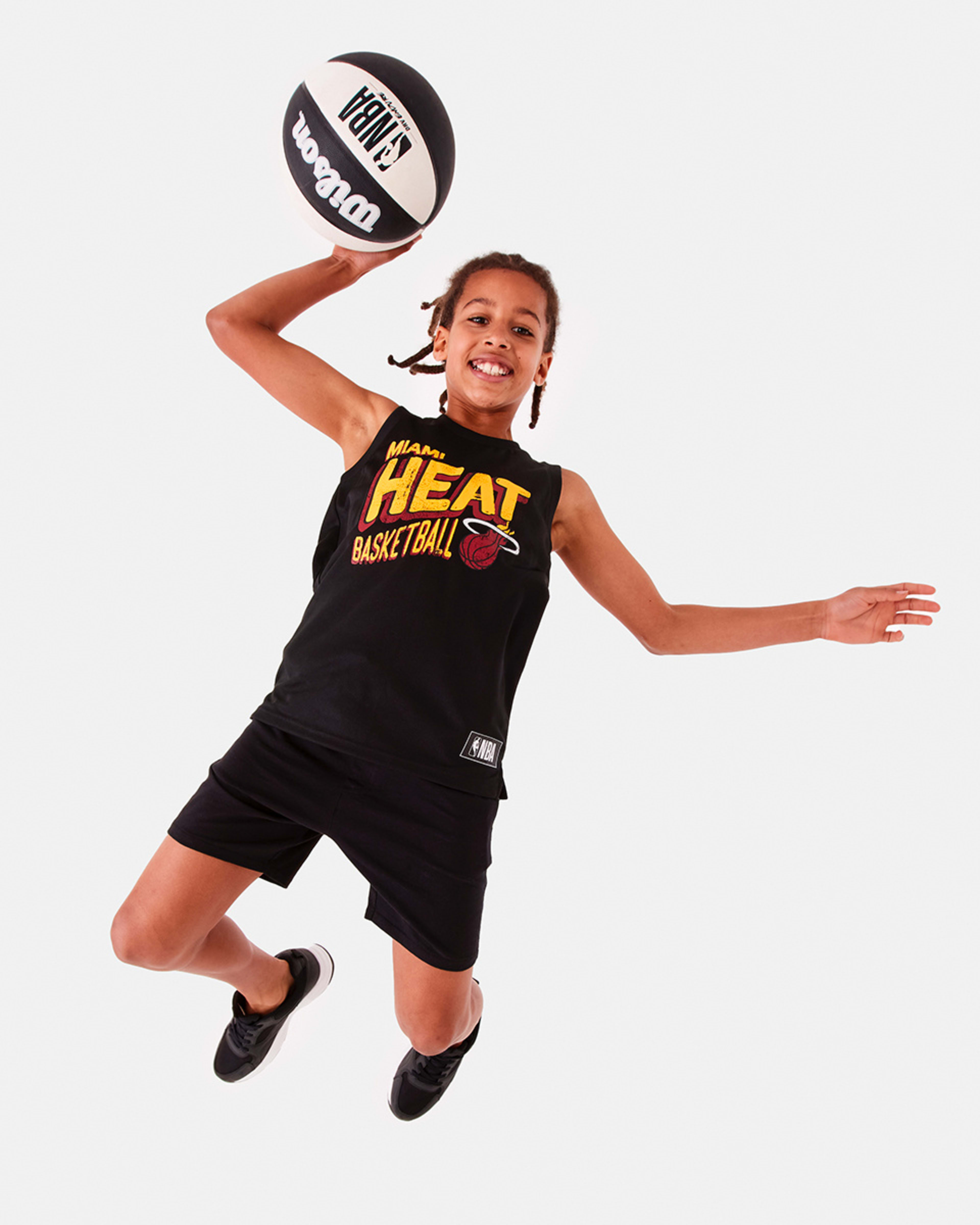 8 Official NBA Kids Mesh Tank Heat 7cga, 8 of 10