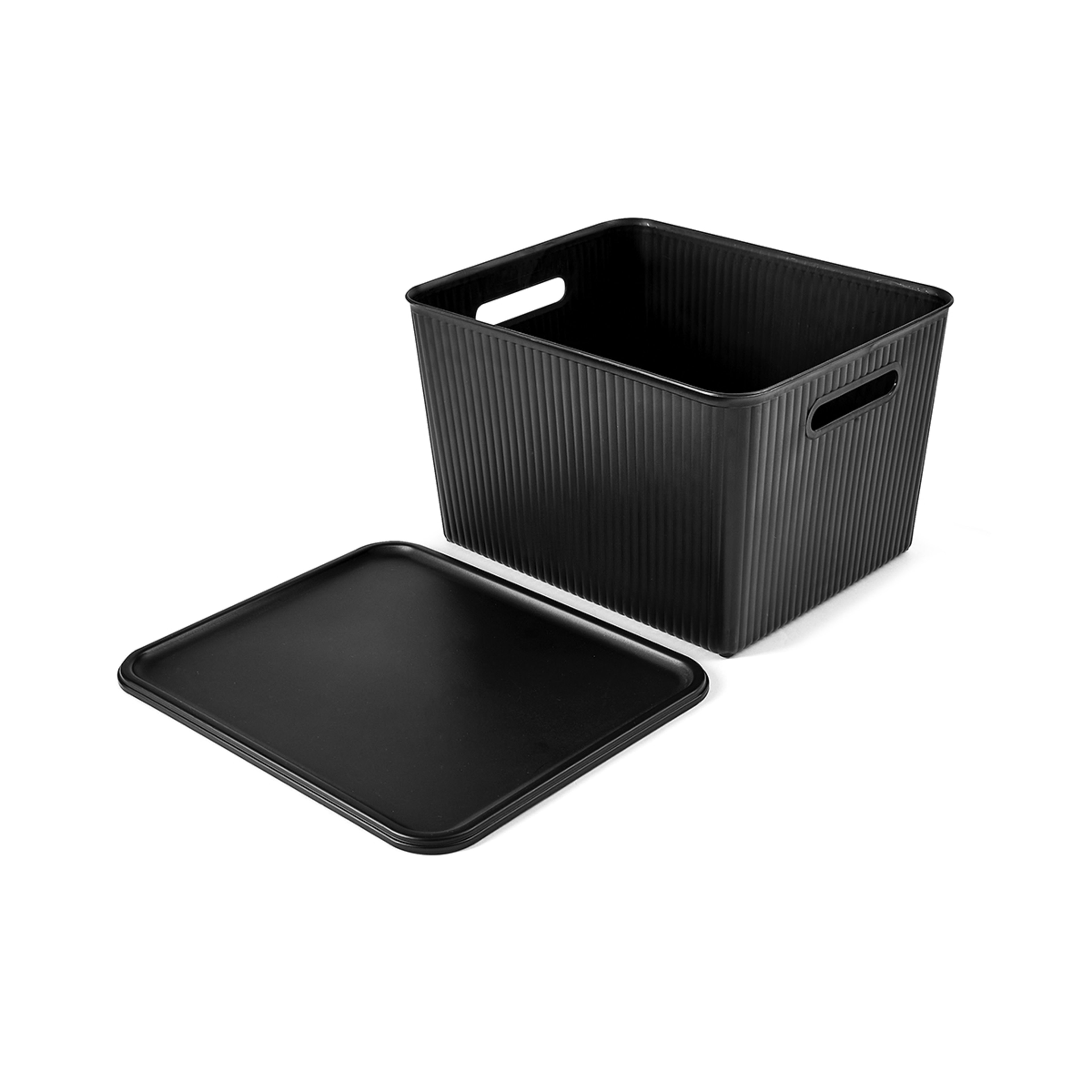 10 18L Ribbed Container - Black, 10 of 10