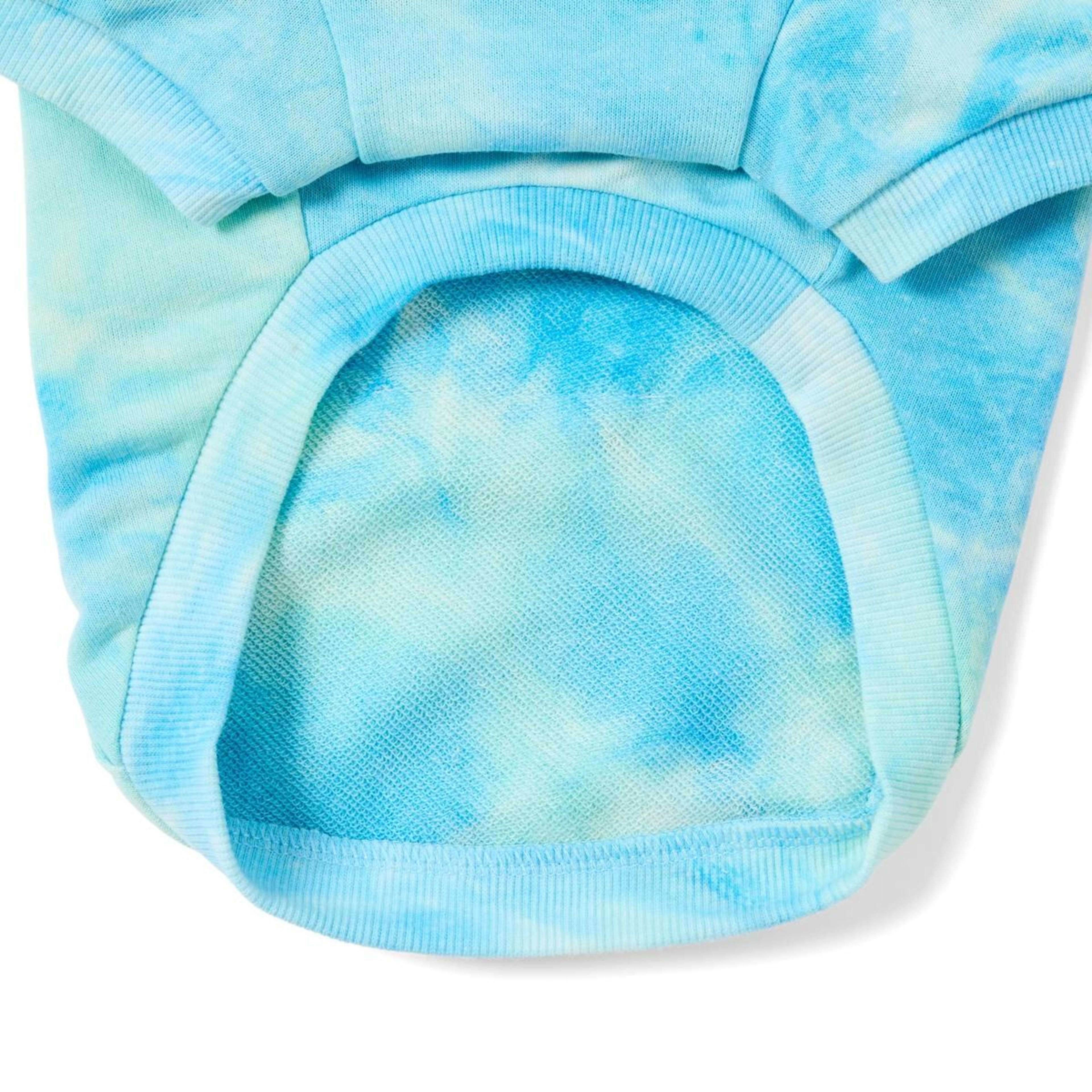 8 Pet Hoodie Tie Dye - Large, Blue, 8 of 10