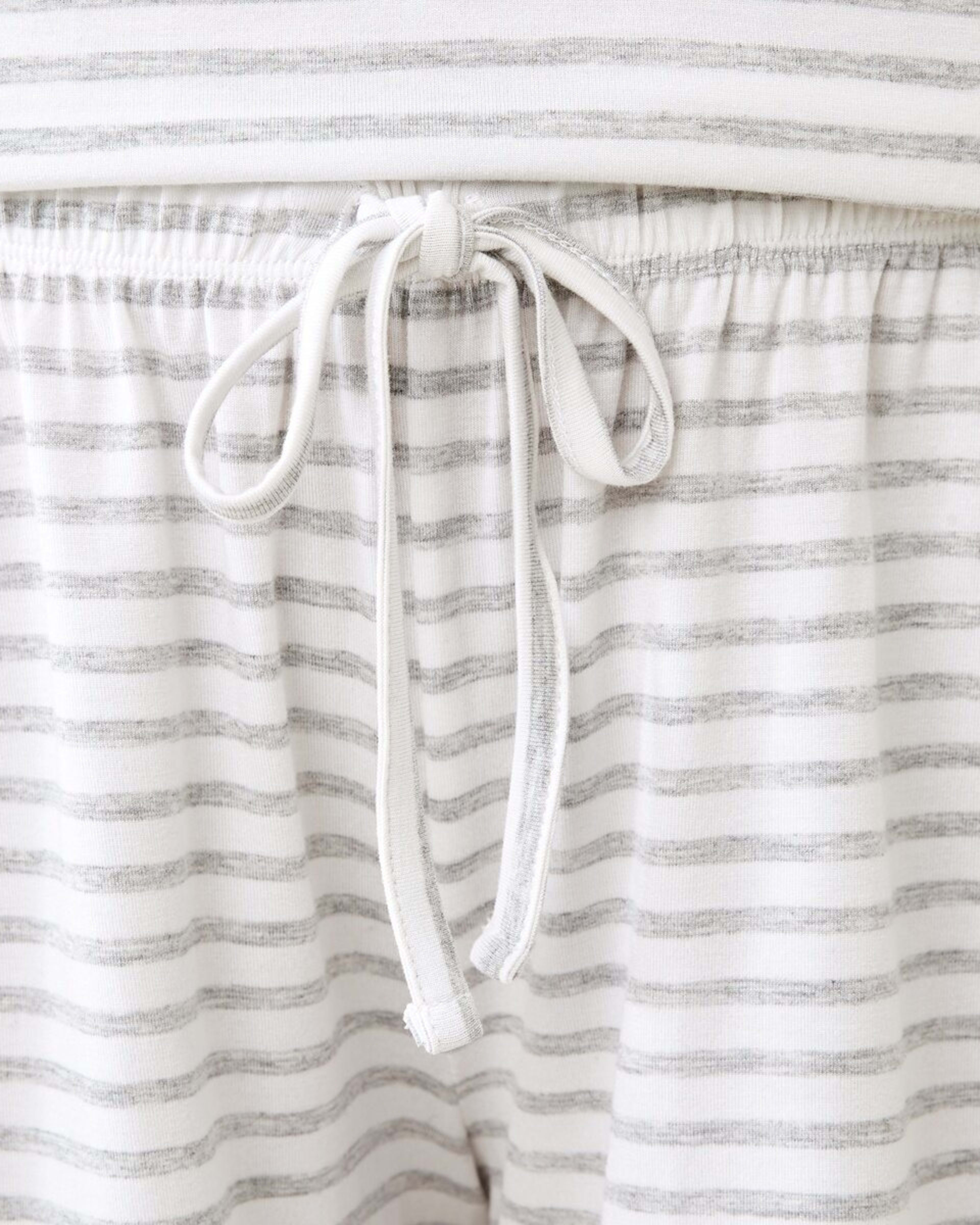 4 Viscose Stripe Shorts MARLE STRIPE SILVER MARLE, 4 of 6