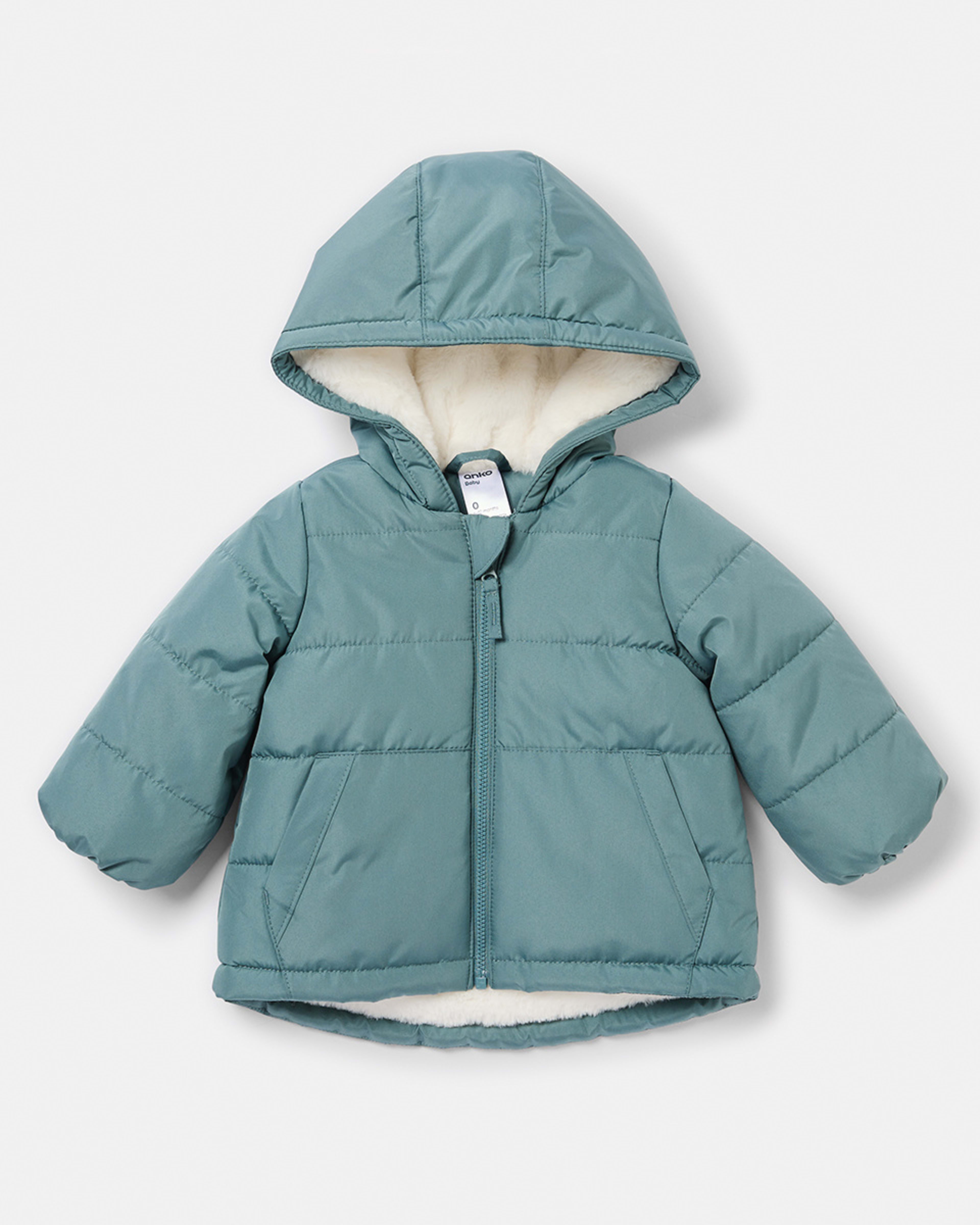 Sherpa Puffer Jacket - Kmart