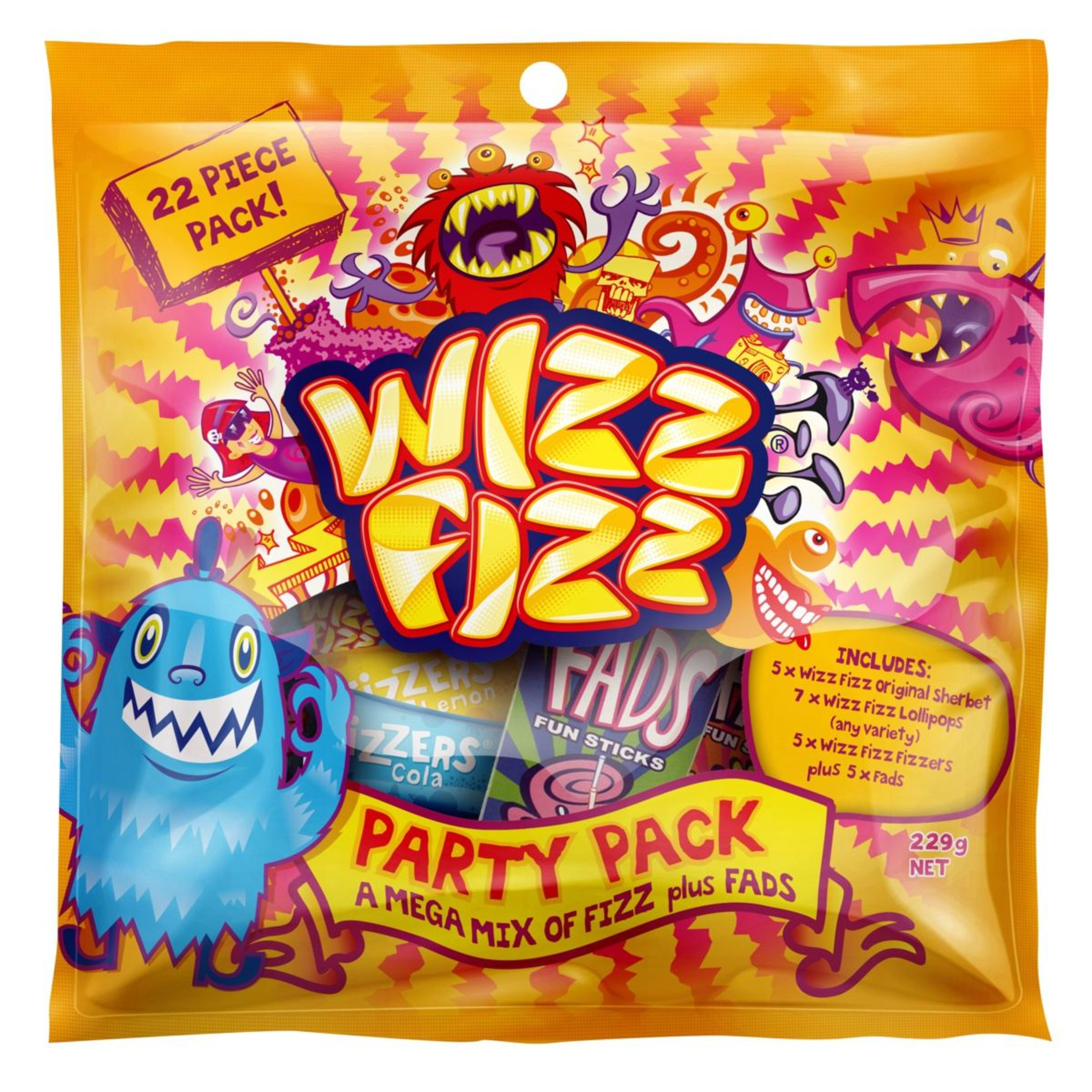 1 22 Piece Wizz Fizz Party Pack 229g