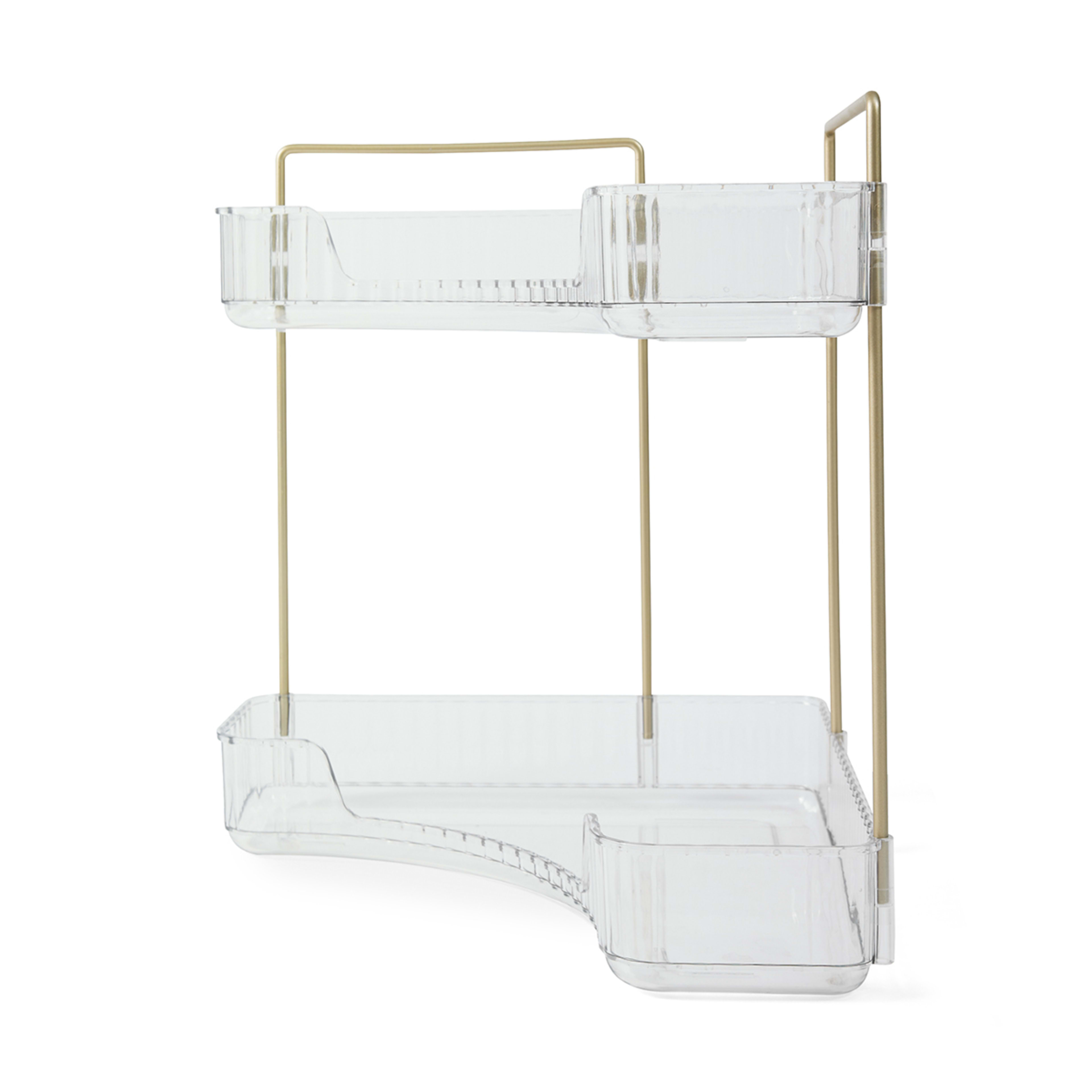 3 2 Tier Corner Bathroom Organiser, 3 of 8