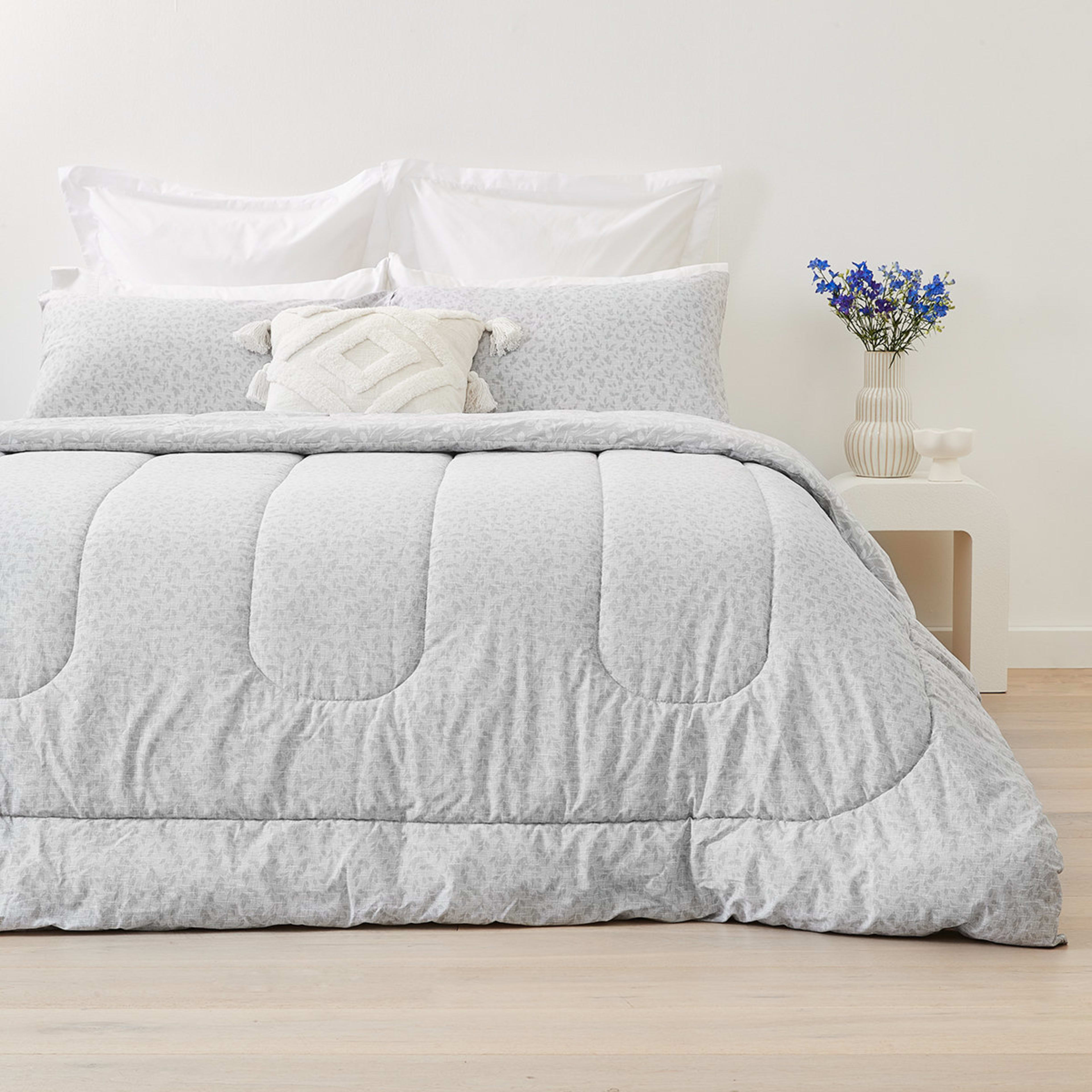 Blossom Cotton Rich Reversible Comforter Set - Single Bed - Kmart