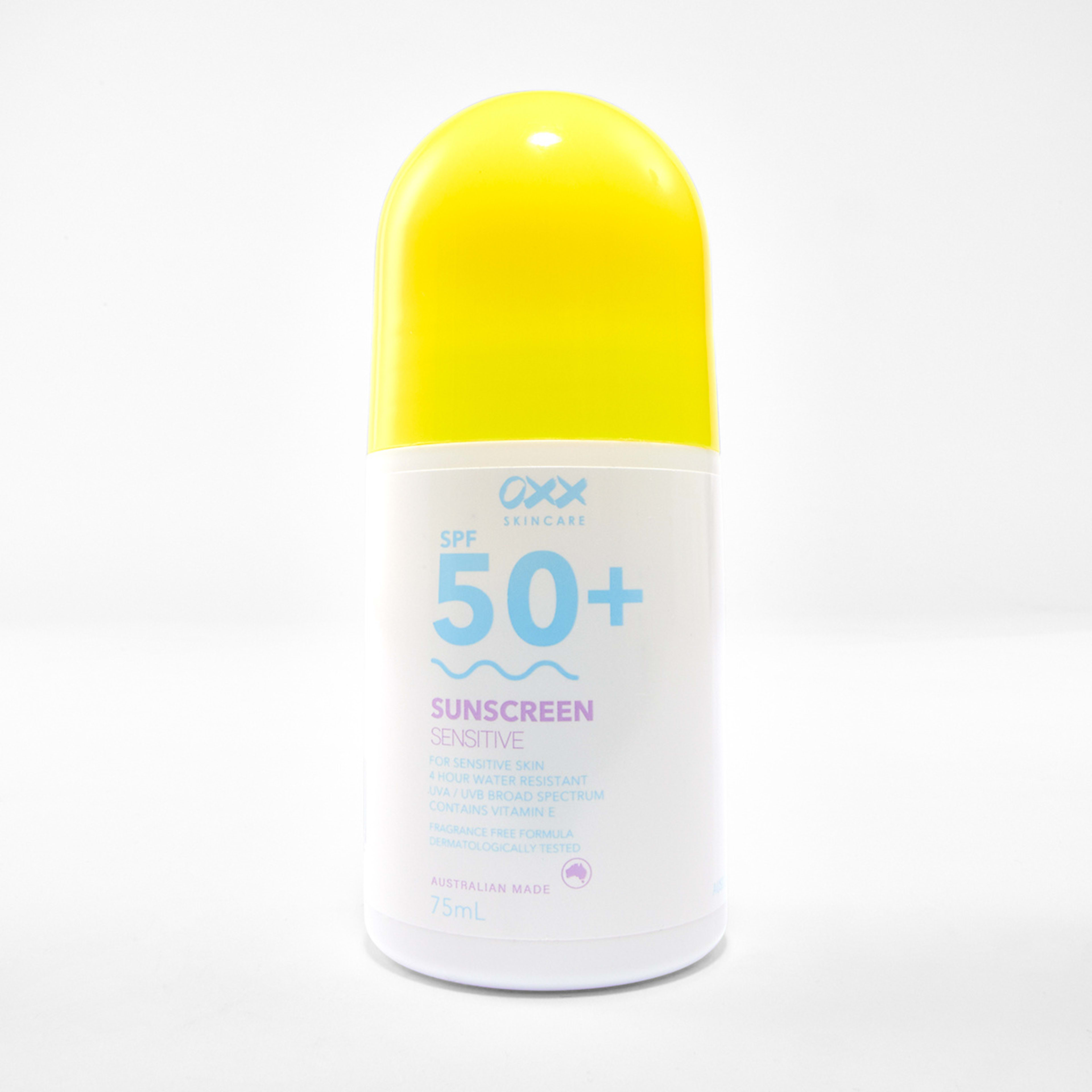 1 OXX Skincare SPF 50+ Sensitive Sunscreen 75ml - Vitamin E, 1 of 6