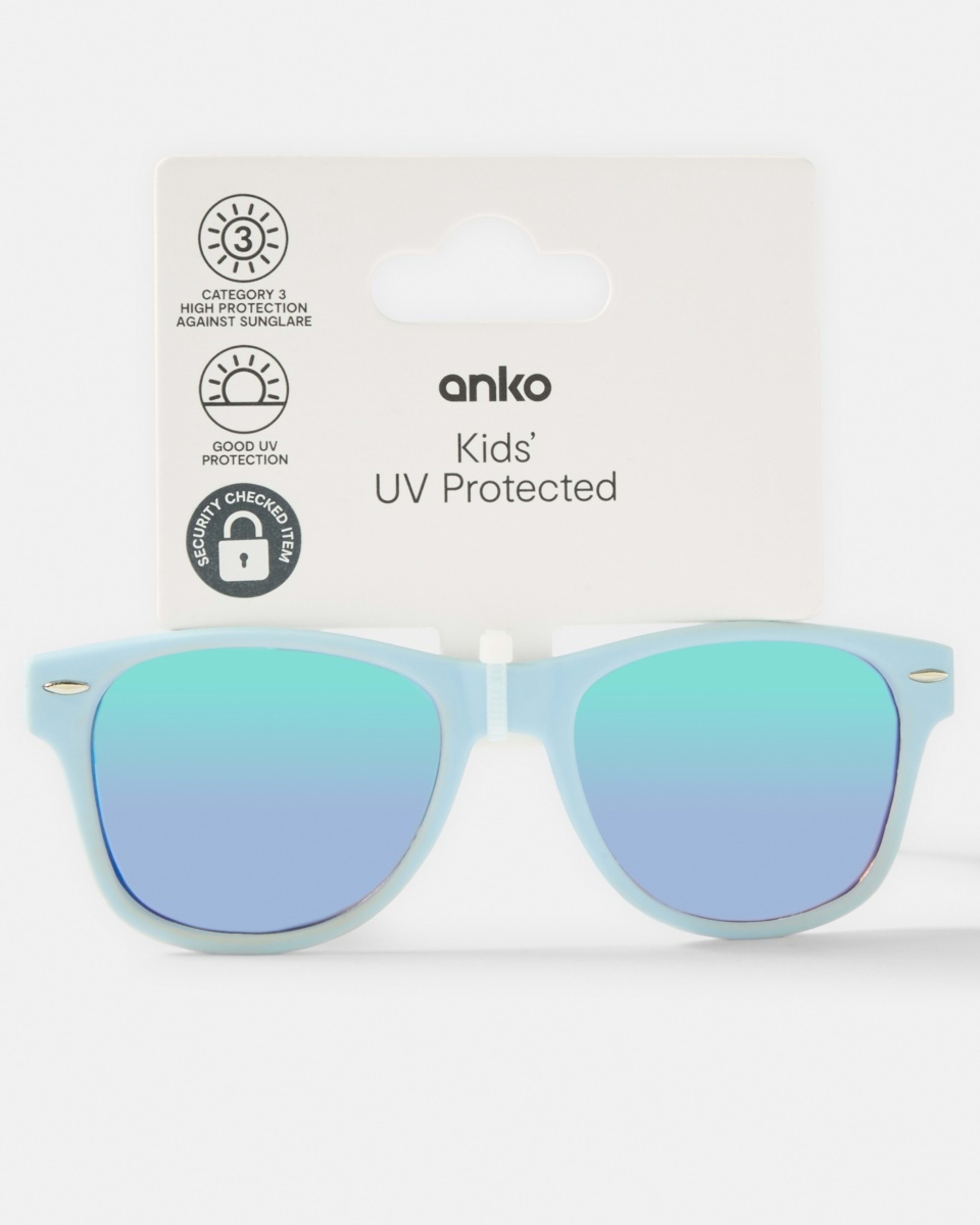 5 Kids Square Sunglasses BLUE, 5 of 5
