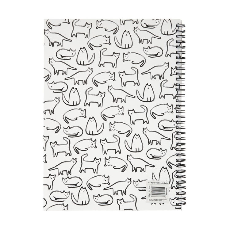 A4 Spiral Notebook Cats Kmart