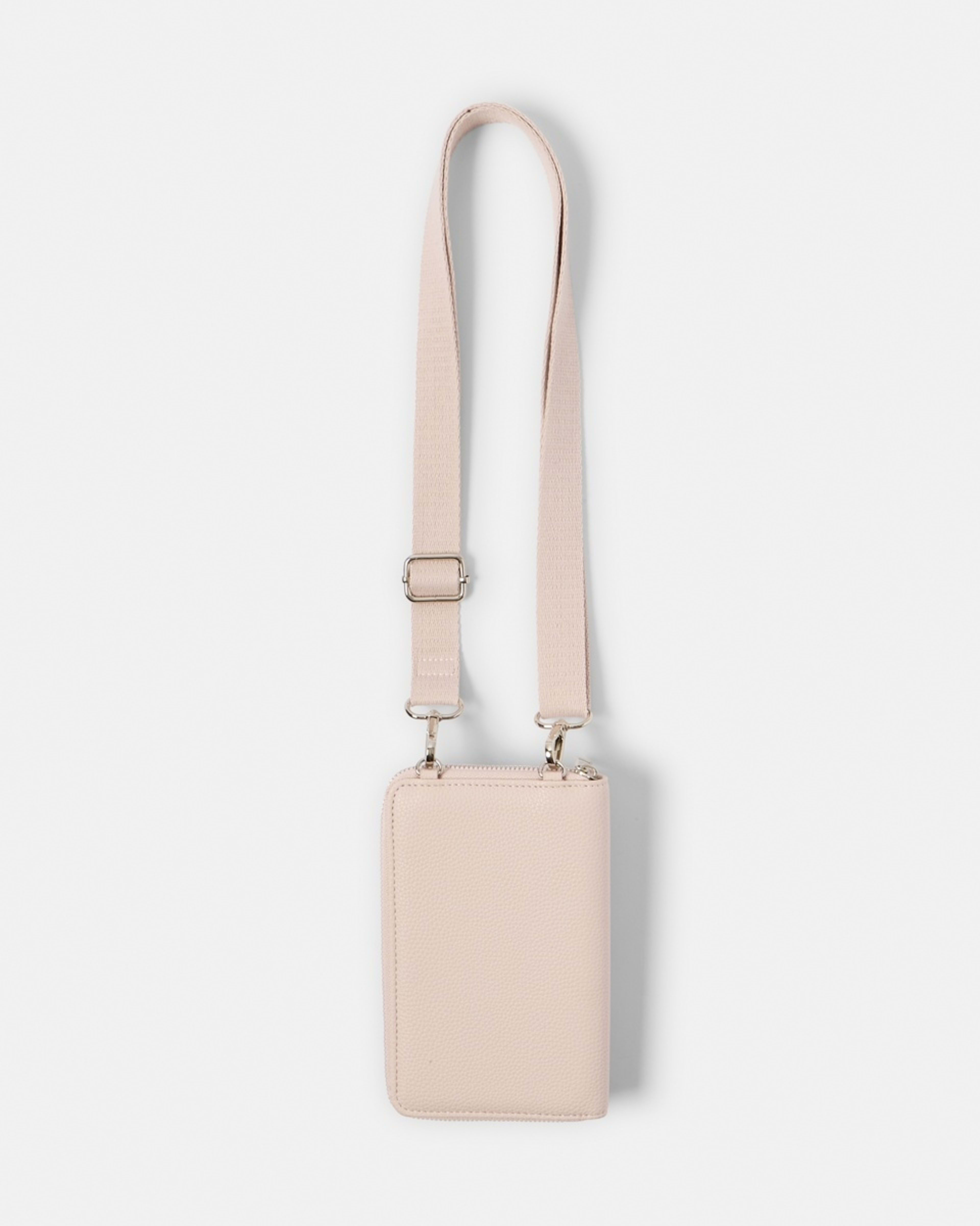 2 Sim Fabric Strap Phone Wallet LILY PINK, 2 of 4
