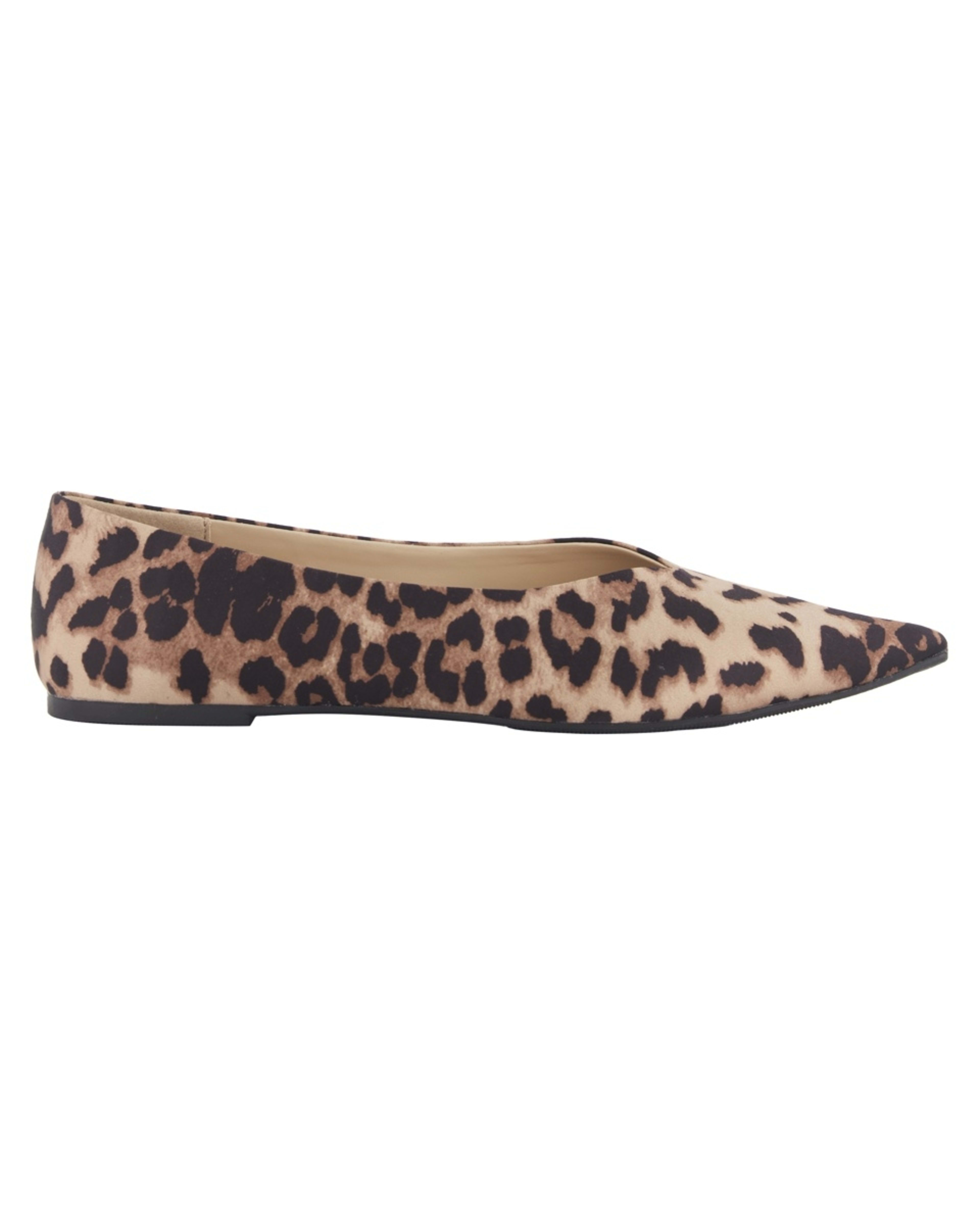 1 Pointed Toe Flats Lt Leopard, 1 of 3