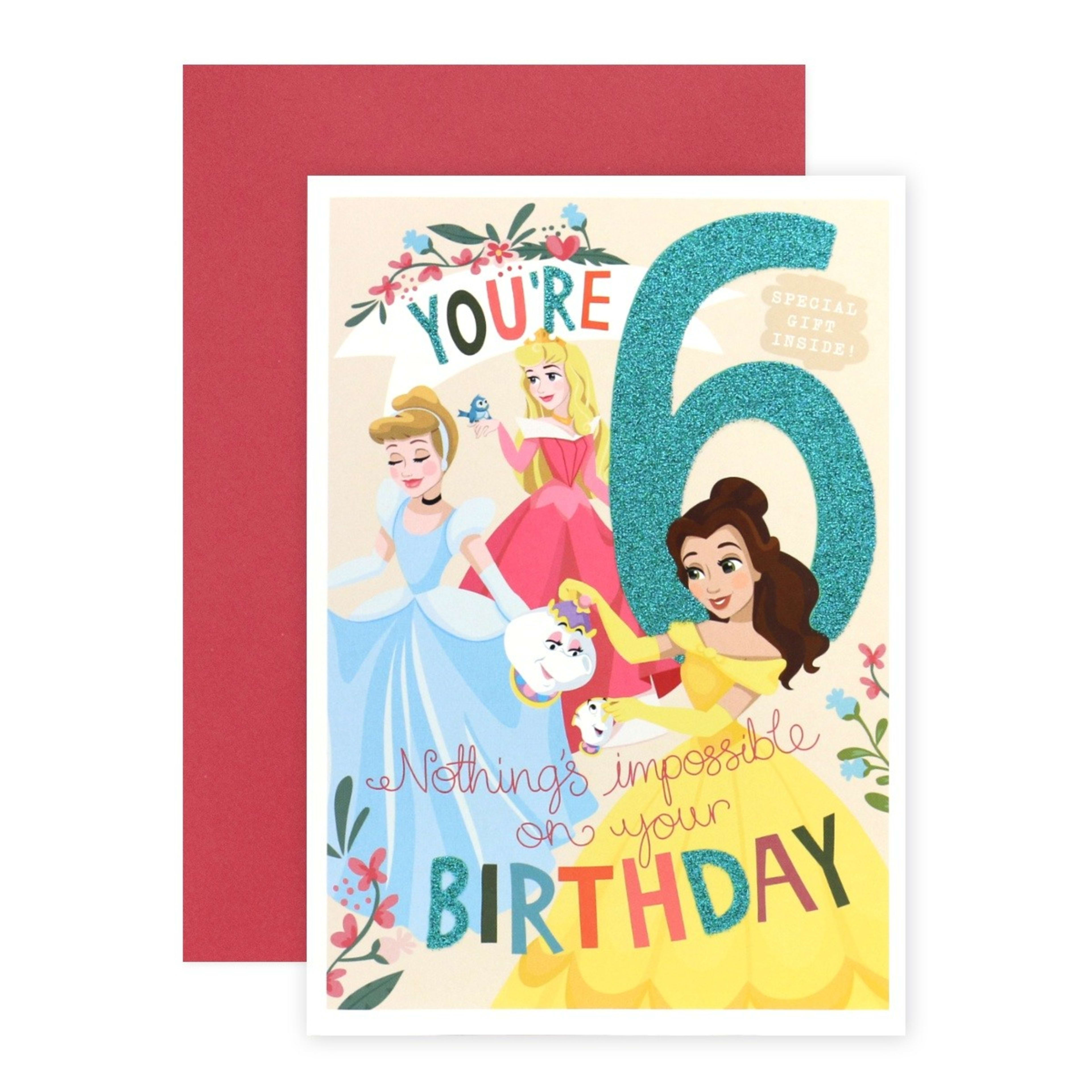 1 Connections from Hallmark Disney Princess 6th Birthday Card - Make and Wear Paper Jewellery