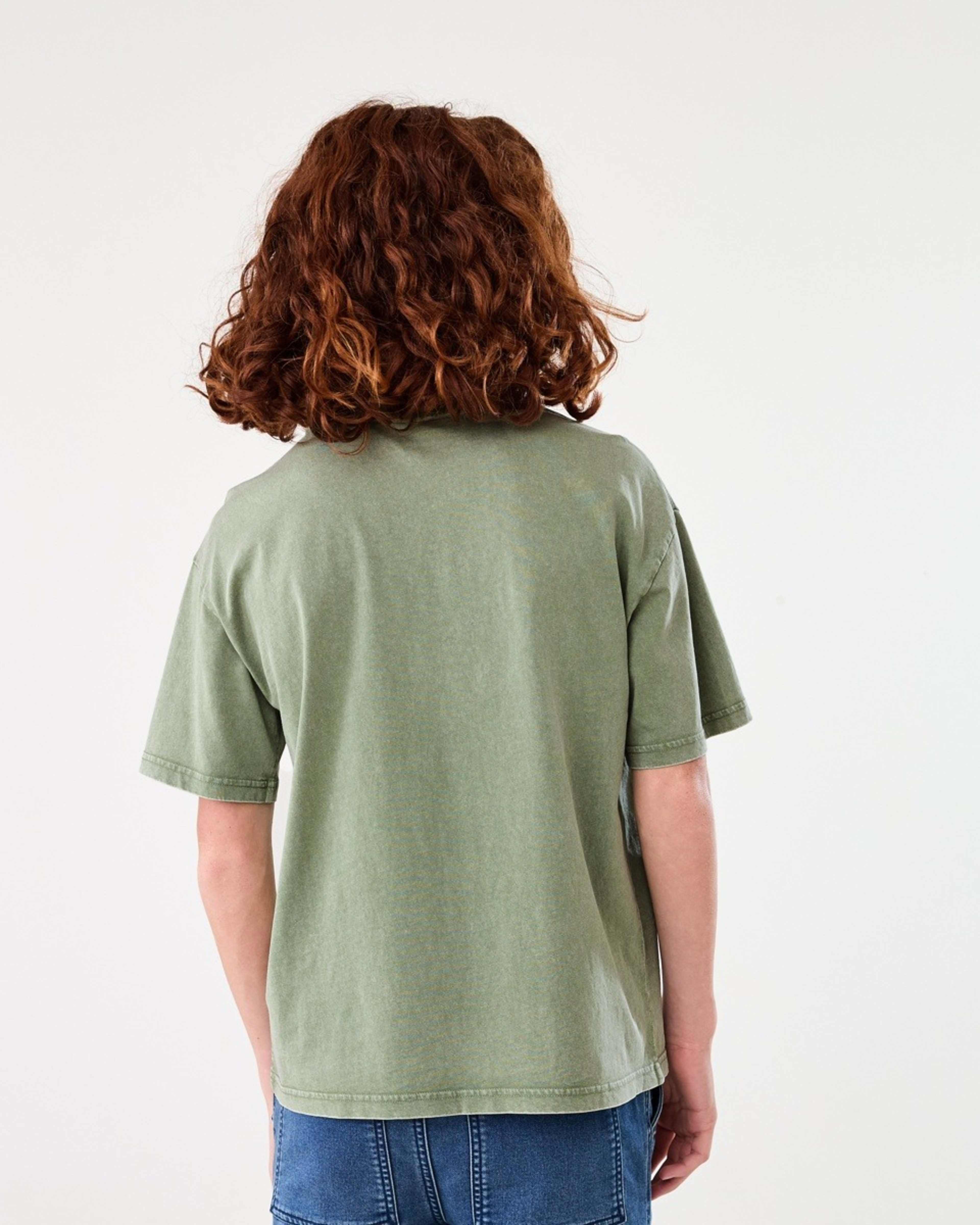 2 Short Sleeve Oversized Acid Wash T-shirt MISTY SEA SPRAY, 2 of 6
