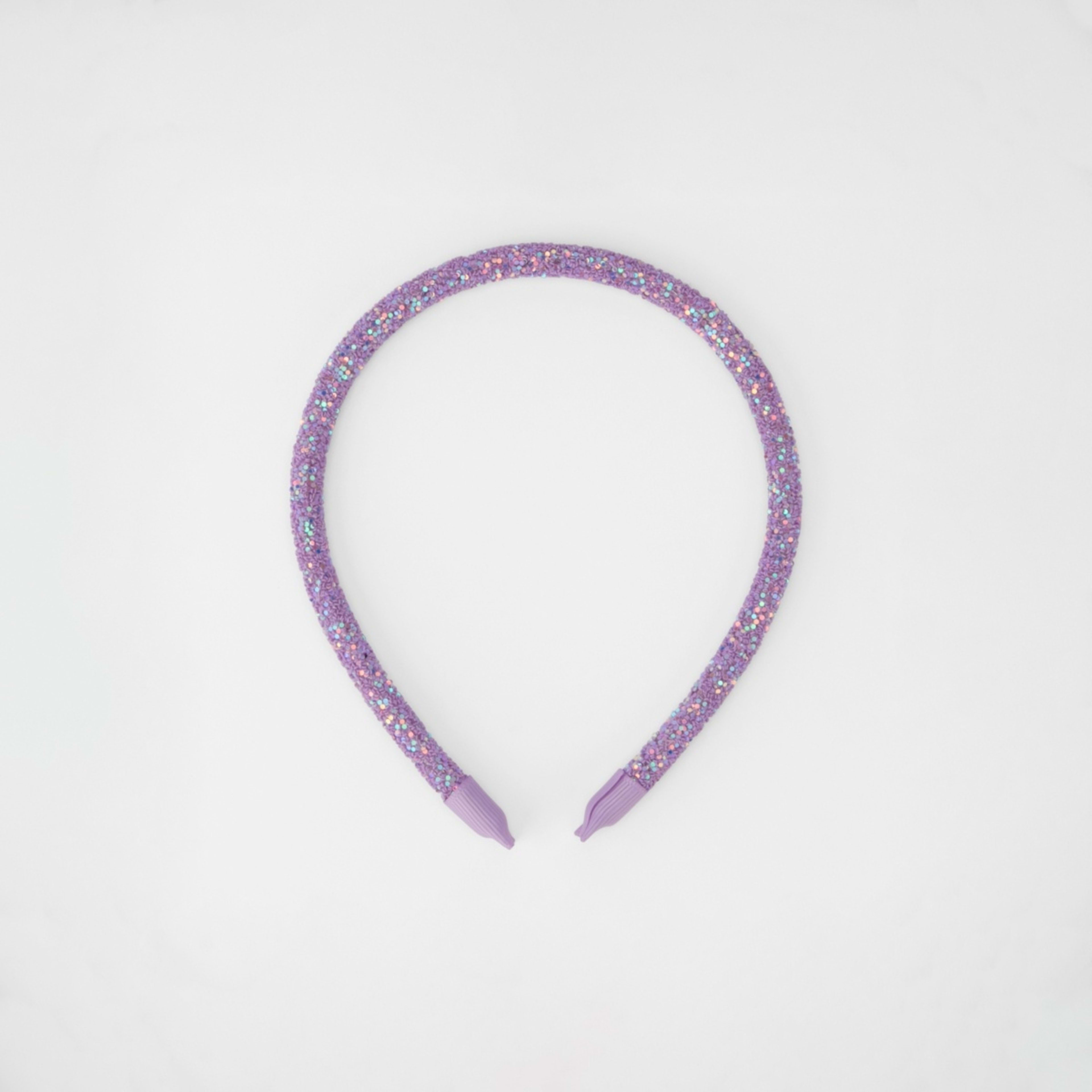 3 Glitter Hairband - Purple, 3 of 4