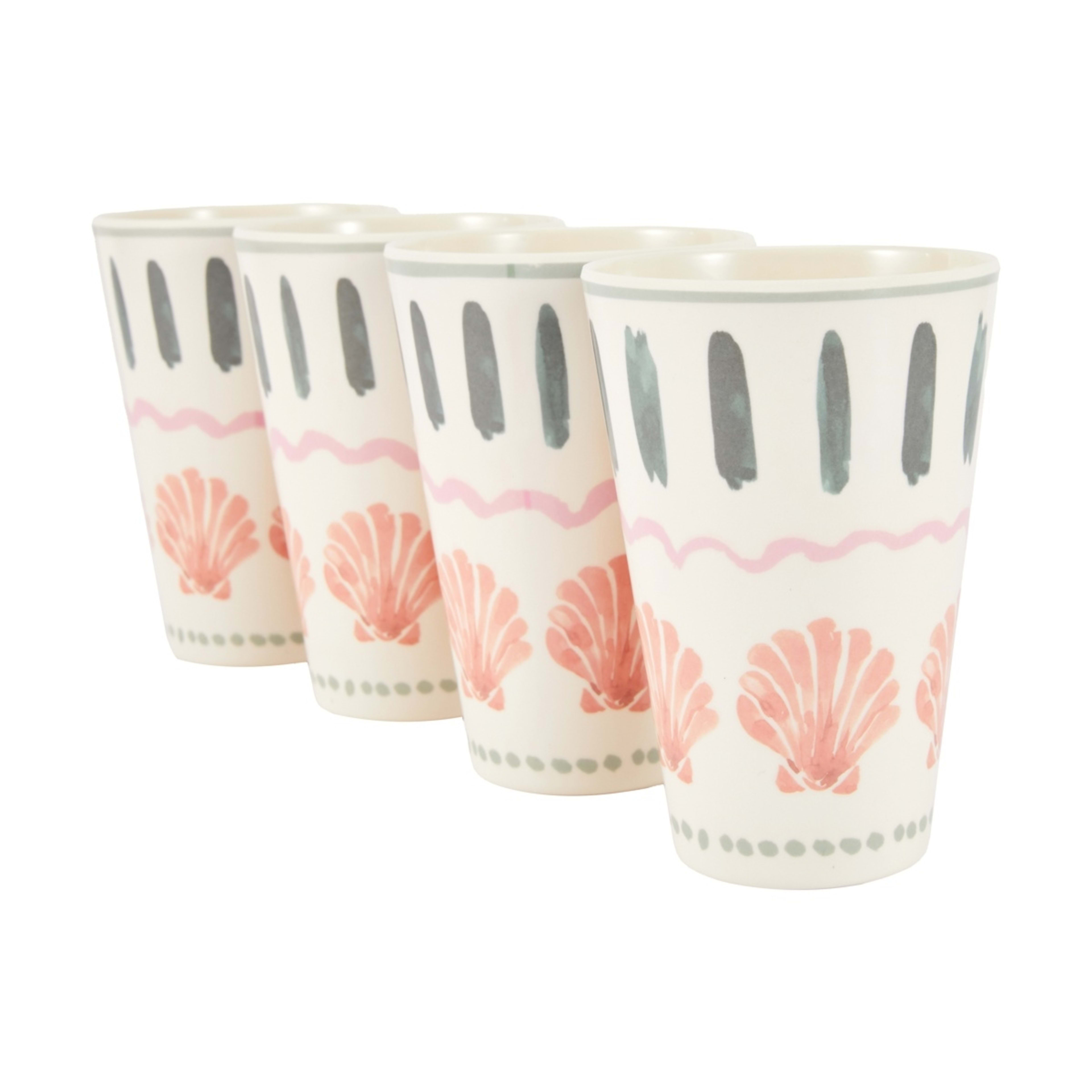 1 4 Pack Tropical Tumblers