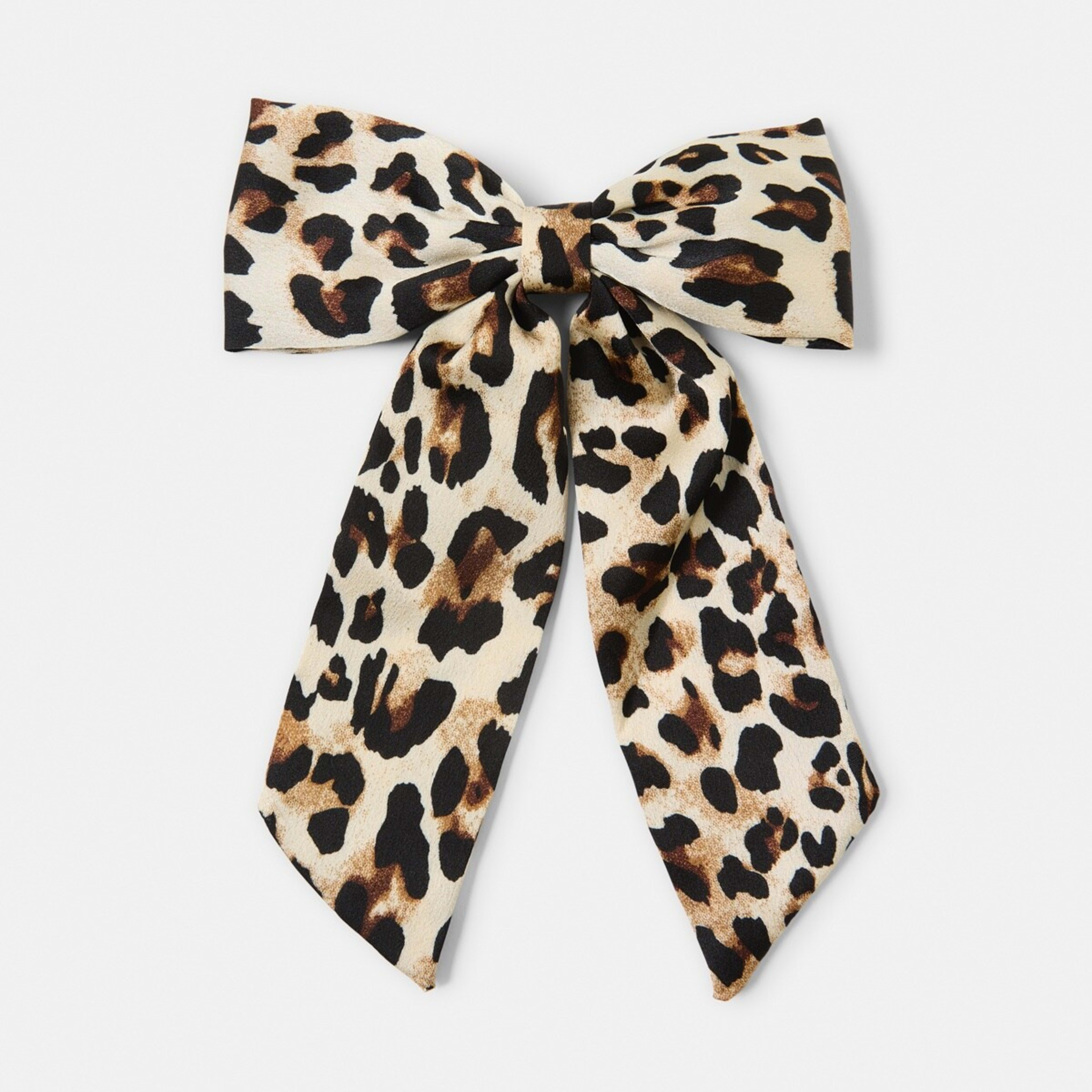 1 Leopard Large Bow Hair Clip